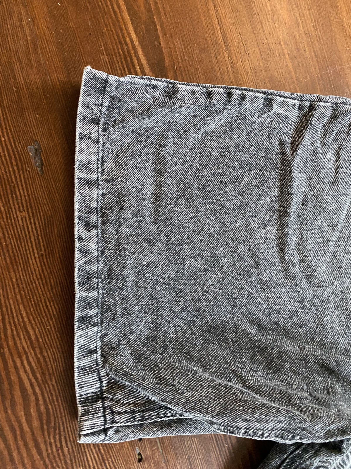 Lee Vintage 80’s Lee Riders Charcoal Acid Wash Denim Jean Shorts Size US 37 - 19 Thumbnail