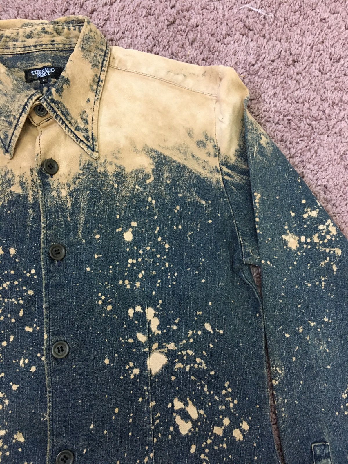 Designer vintage bleach heavy jeans Size US L / EU 52-54 / 3 - 3 Thumbnail