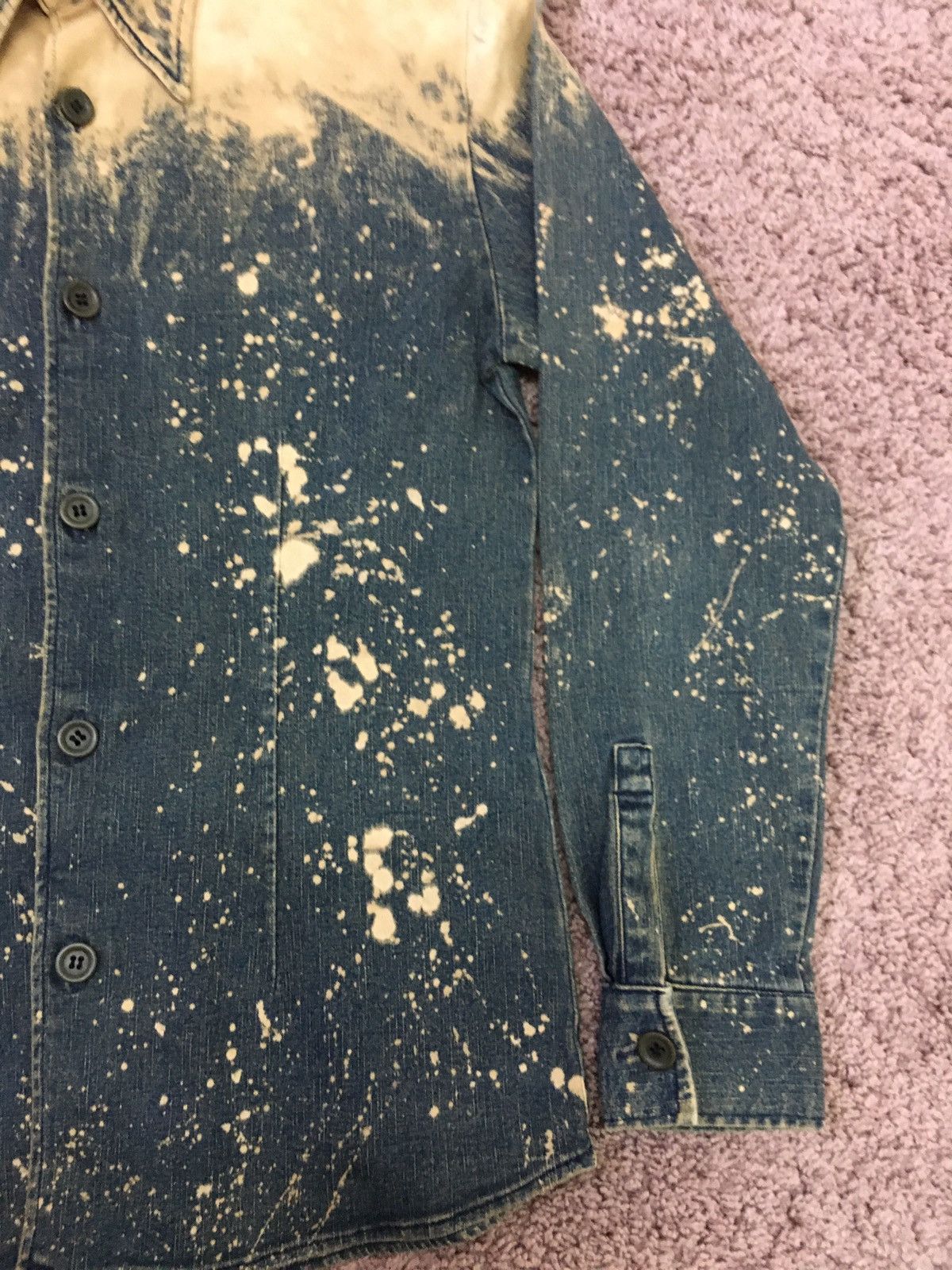 Designer vintage bleach heavy jeans Size US L / EU 52-54 / 3 - 4 Thumbnail