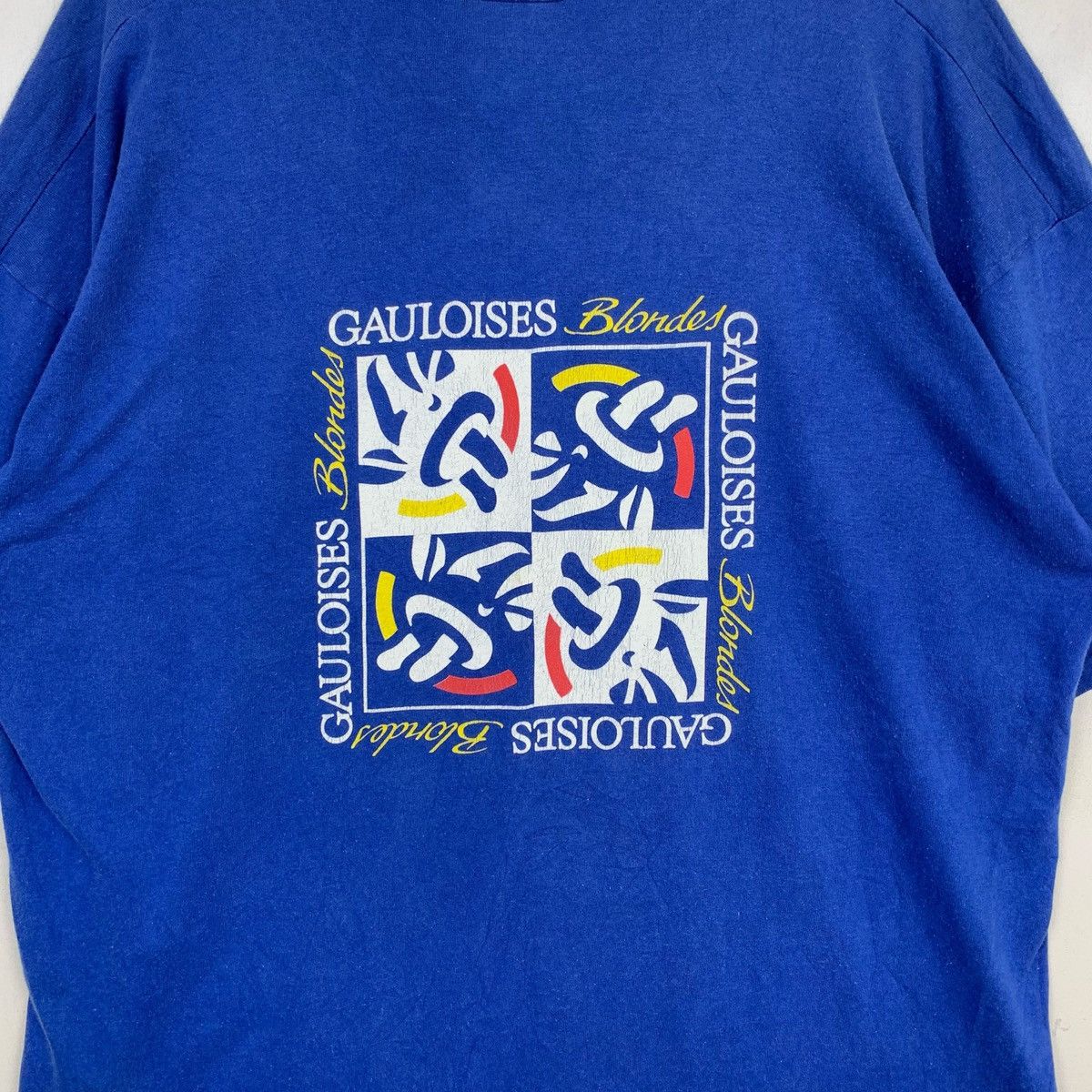 Vintage Vintage Gauloises Blondes T Shirt Size US XL / EU 56 / 4 - 2 Thumbnail