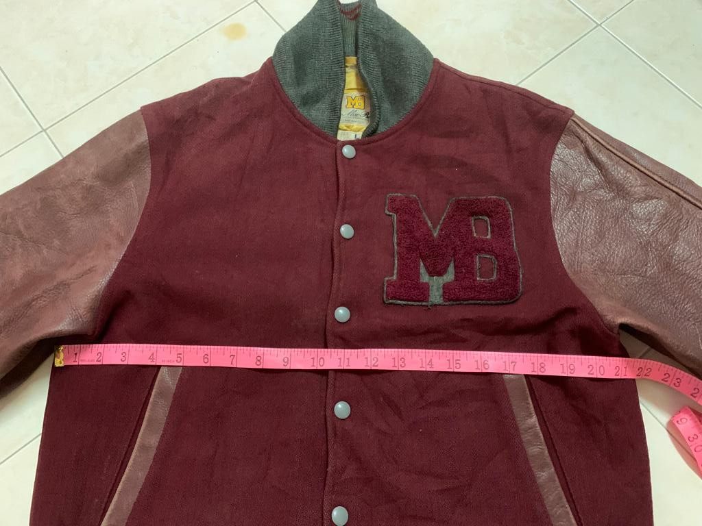 Macbeth × Vintage Vintage Macbeth Varsity Jacket sleeve Leather Size US L / EU 52-54 / 3 - 12 Thumbnail