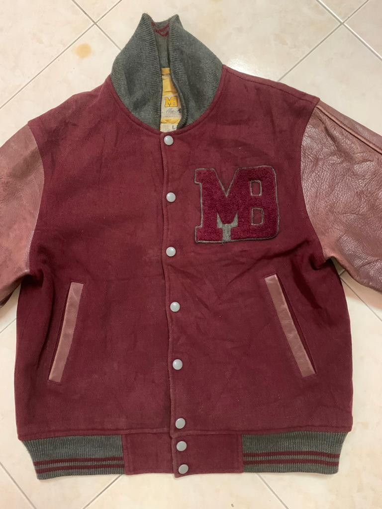 Macbeth × Vintage Vintage Macbeth Varsity Jacket sleeve Leather Size US L / EU 52-54 / 3 - 5 Thumbnail