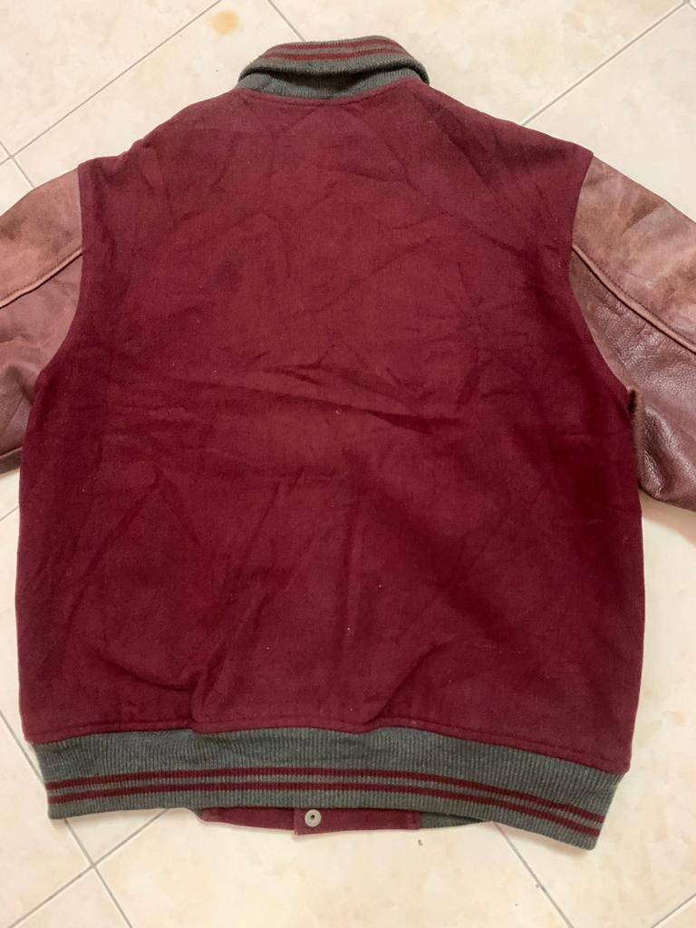 Macbeth × Vintage Vintage Macbeth Varsity Jacket sleeve Leather Size US L / EU 52-54 / 3 - 6 Thumbnail