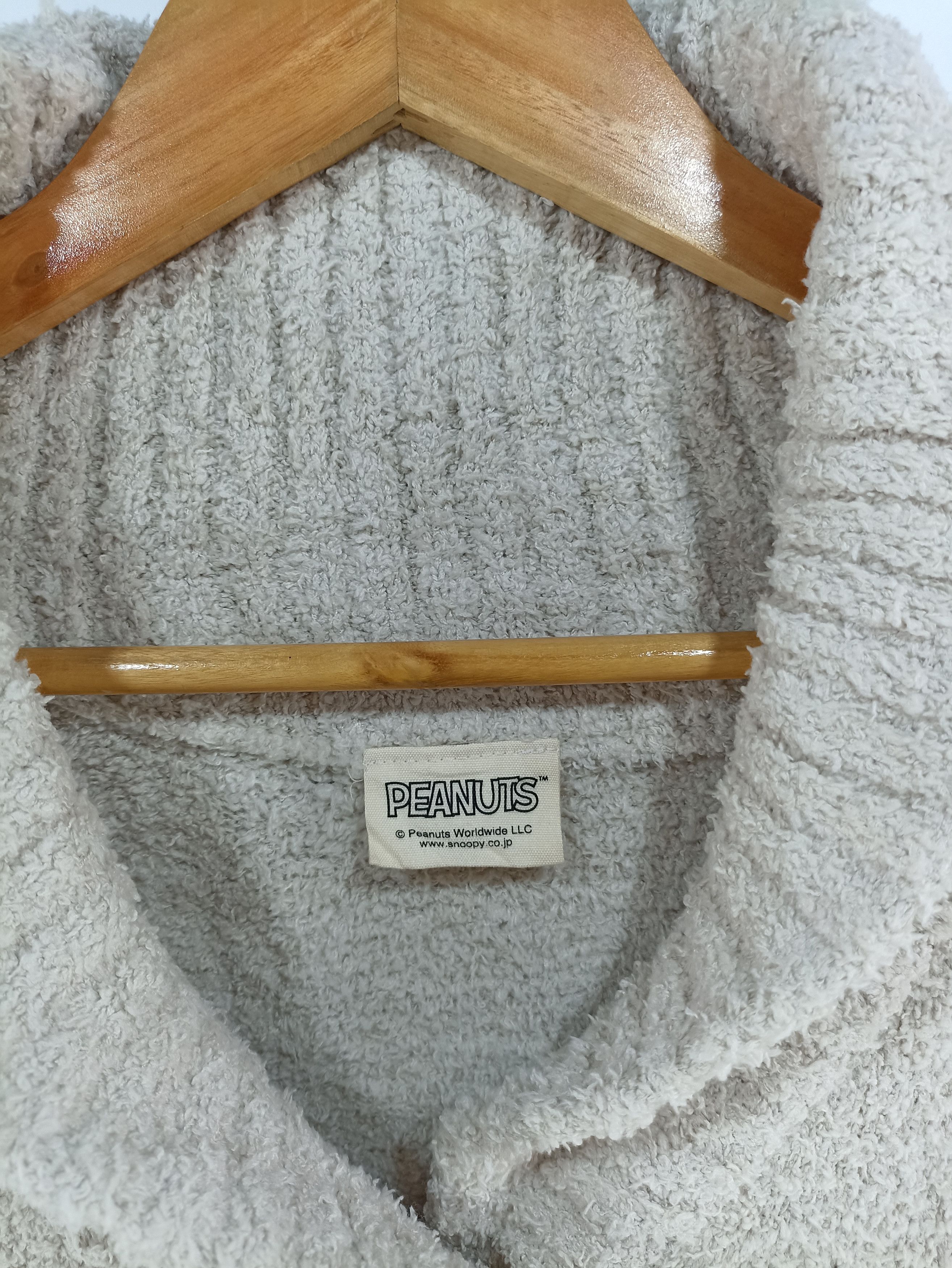 Cartoon Network × Japanese Brand Vintage Peanuts Fuzzy Fleece cardiga Size US L / EU 52-54 / 3 - 4 Thumbnail
