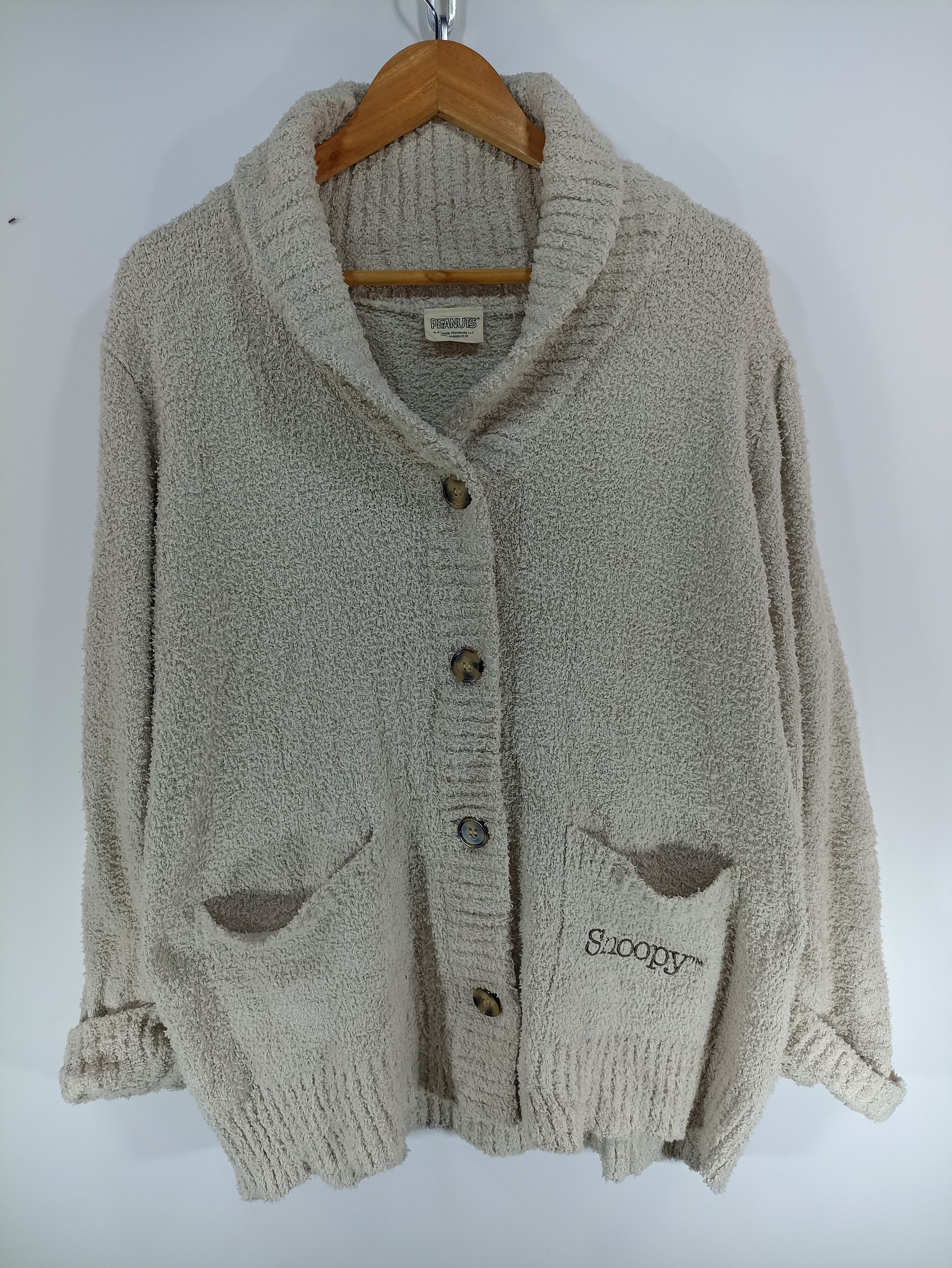 Cartoon Network × Japanese Brand Vintage Peanuts Fuzzy Fleece cardiga Size US L / EU 52-54 / 3 - 1 Thumbnail