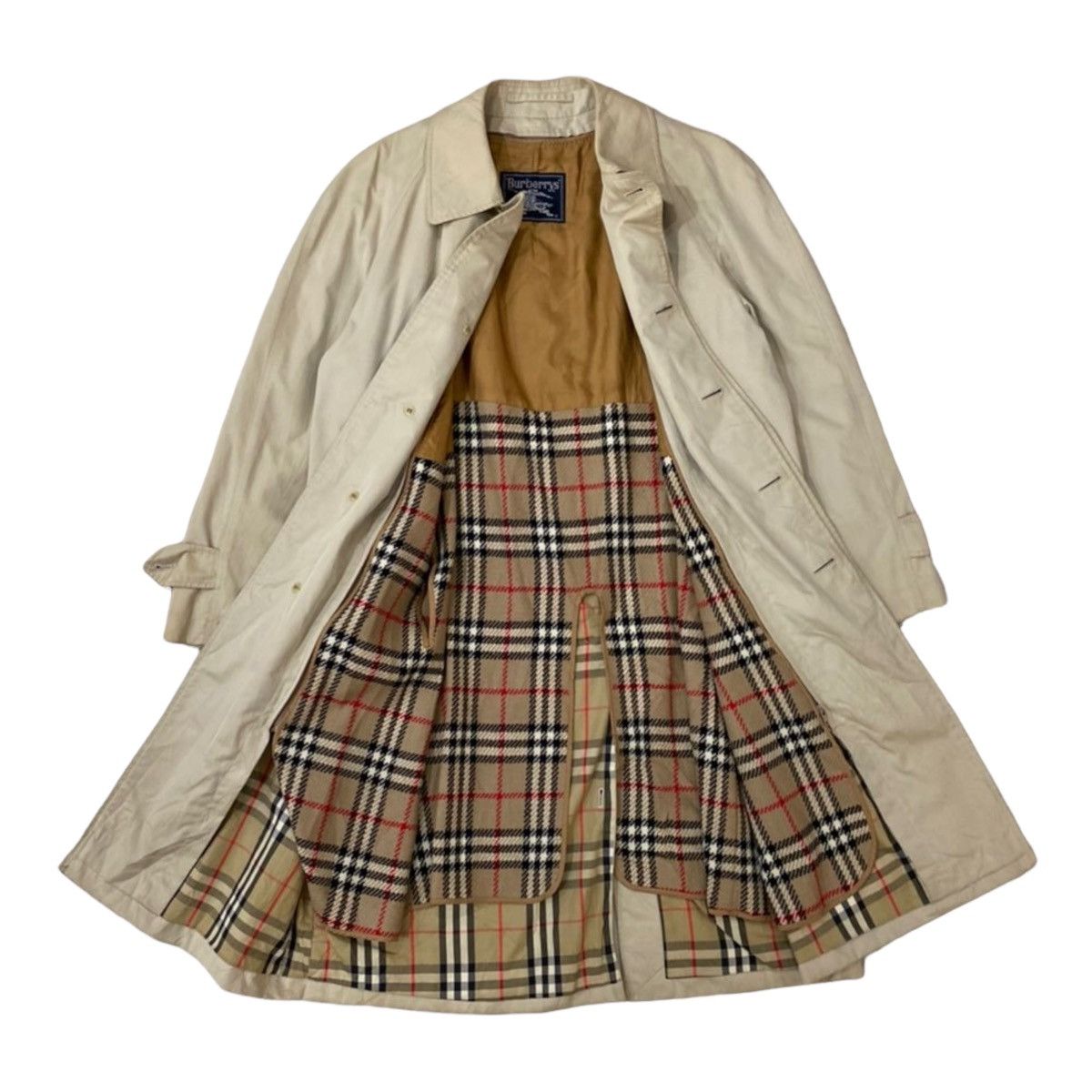 Burberry Vintage Burberrys Nova Check Overcoat Size US M / EU 48-50 / 2 - 5 Thumbnail