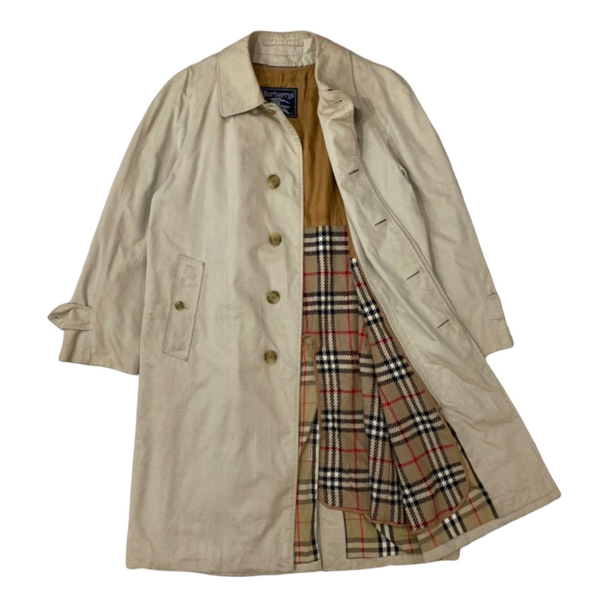 Burberry Vintage Burberrys Nova Check Overcoat Size US M / EU 48-50 / 2 - 4 Thumbnail