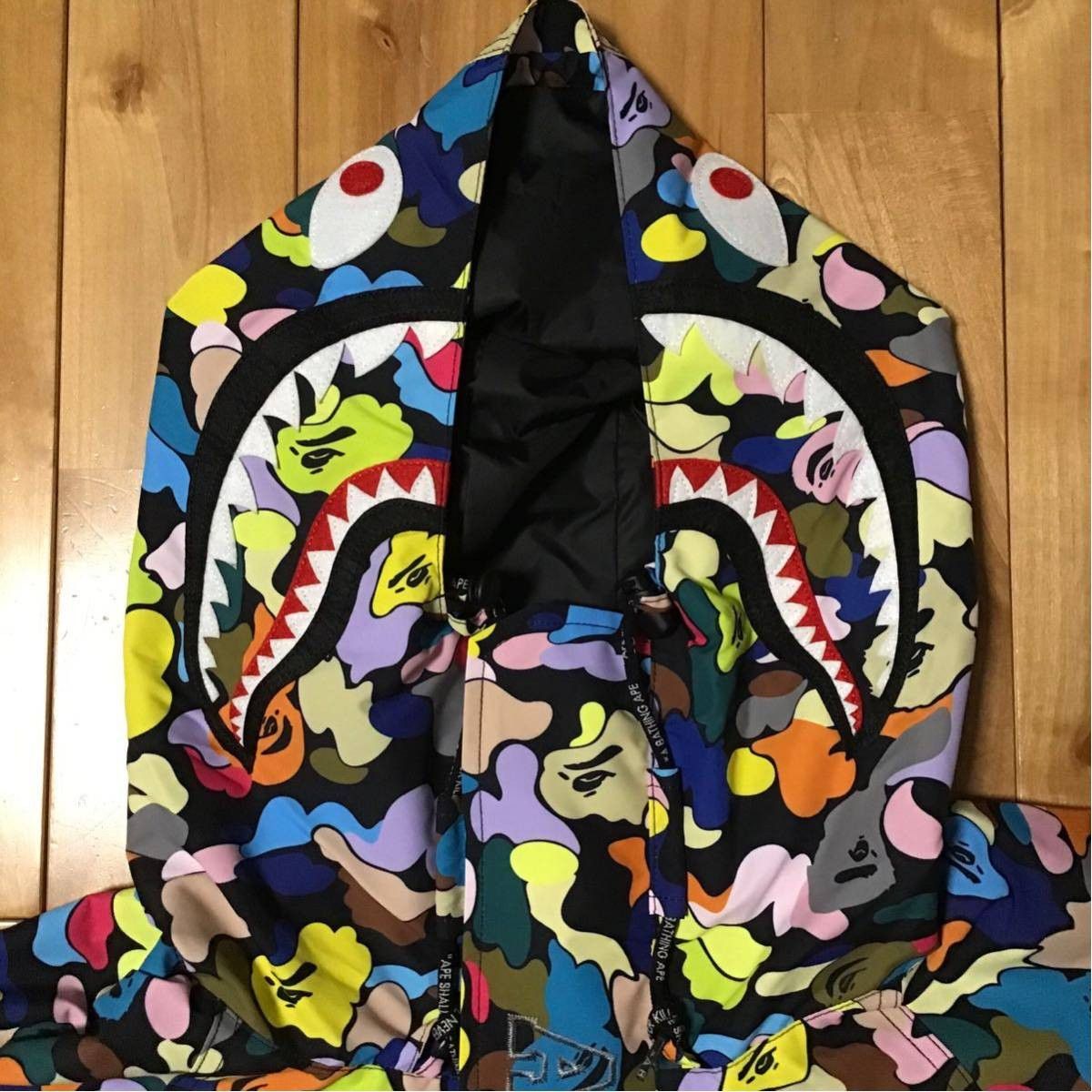 Bape BAPE multi camo shark hoodie snowboard jacket a bathing ape Size US M / EU 48-50 / 2 - 2 Thumbnail
