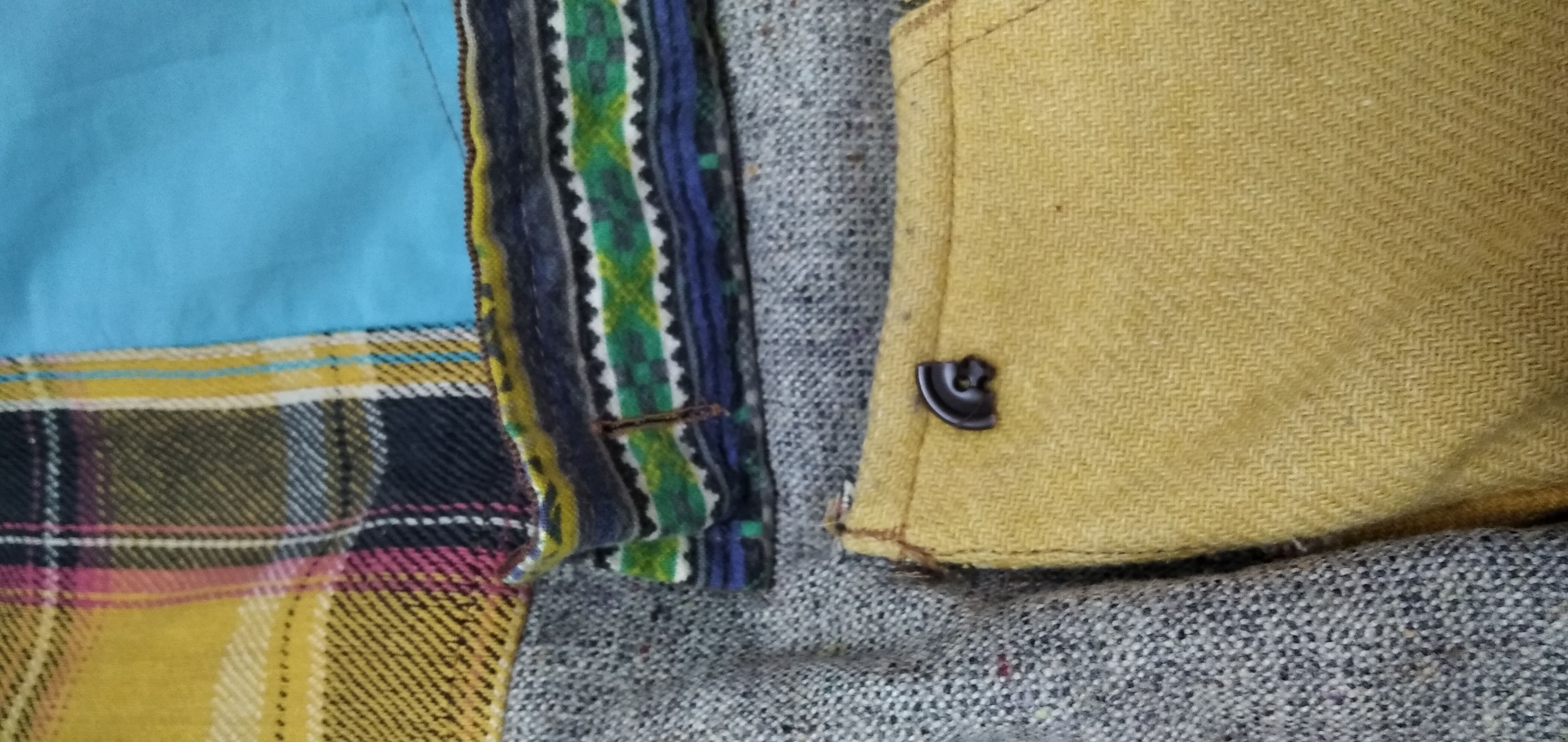 Japanese Brand Doubles rainbow multicolour patchwork mountain hoodie Size US S / EU 44-46 / 1 - 6 Thumbnail