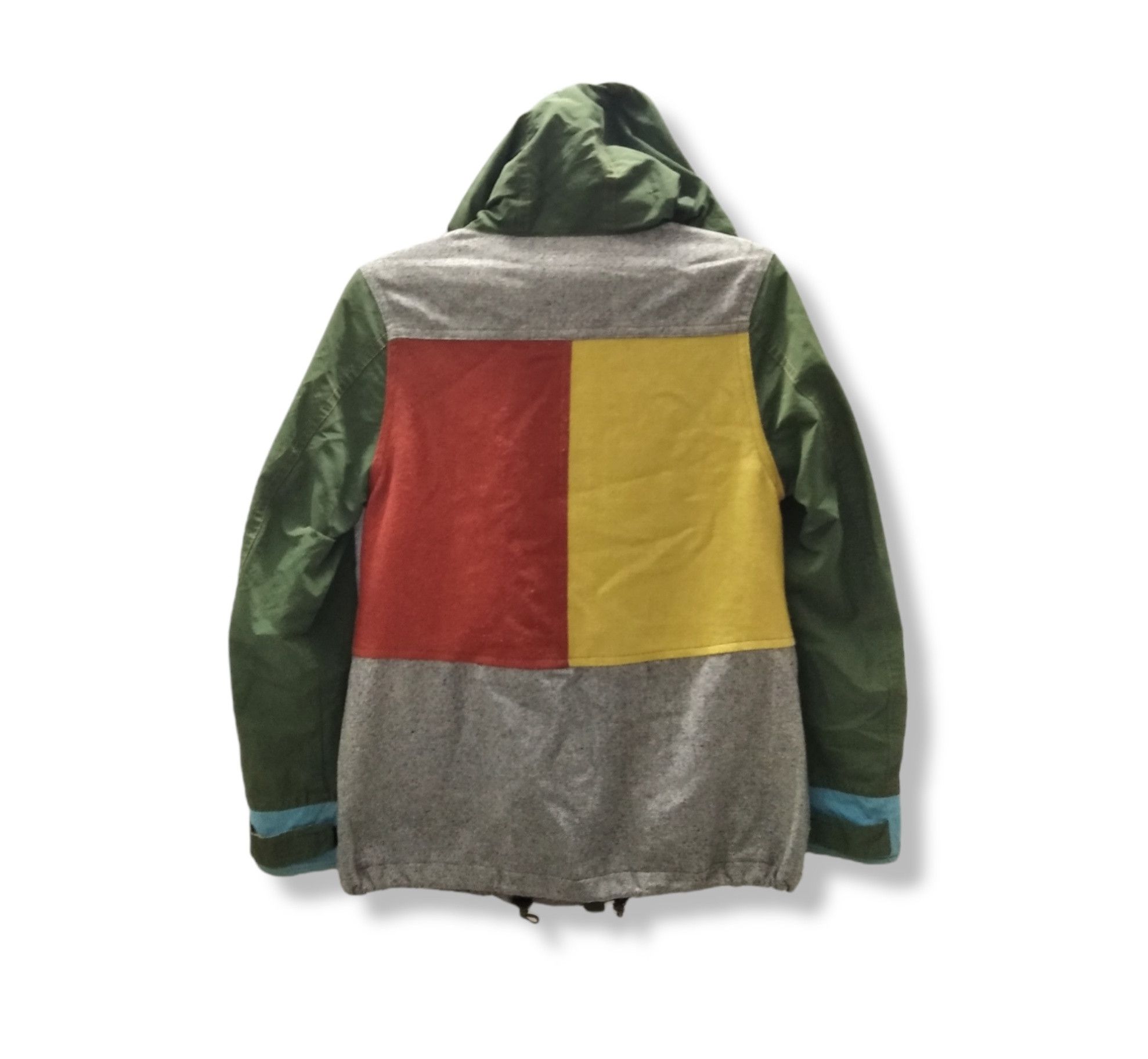 Japanese Brand Doubles rainbow multicolour patchwork mountain hoodie Size US S / EU 44-46 / 1 - 3 Thumbnail