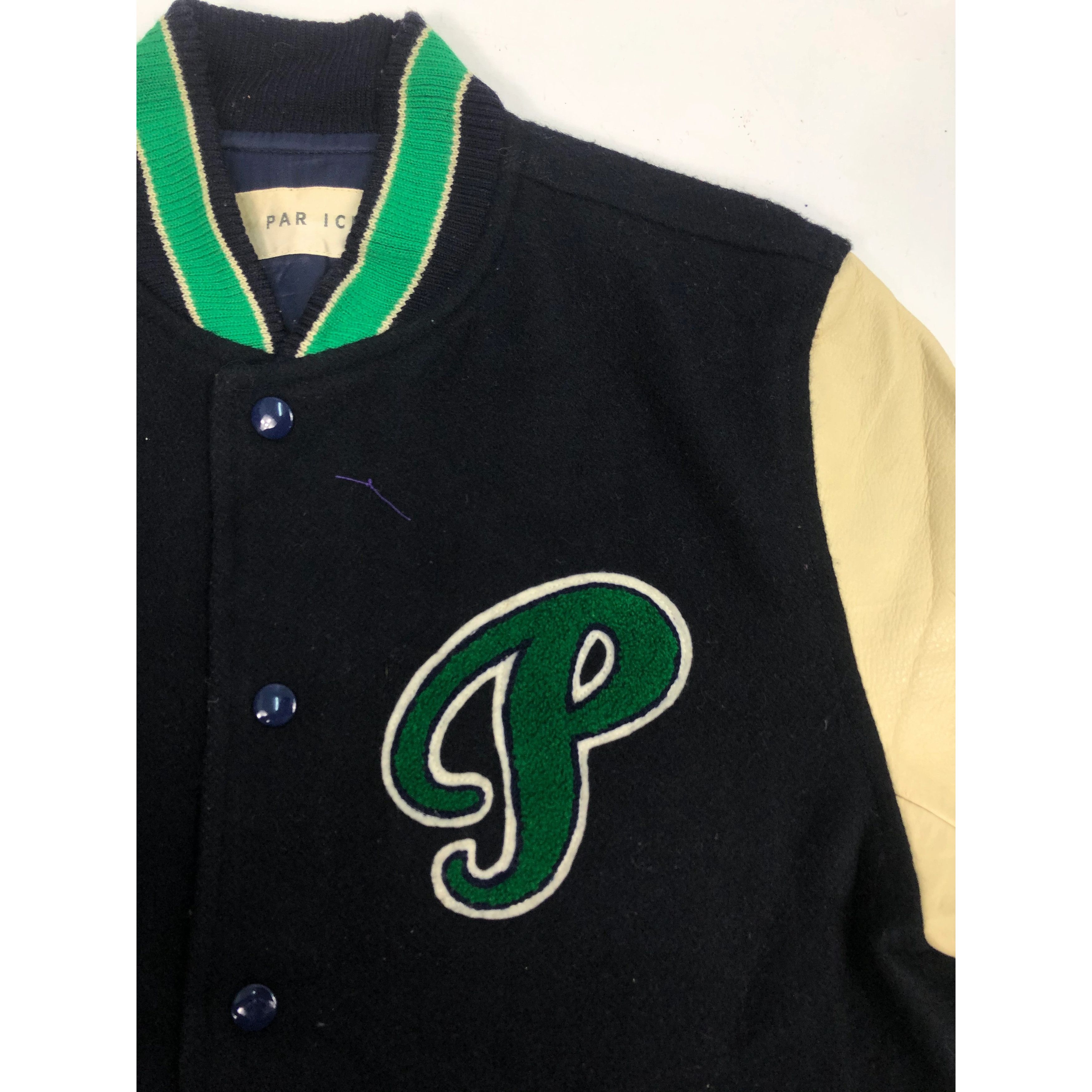 Vintage Vintage Par Ici Japanese Style Varsity Jacket Leather V0098 Size US M / EU 48-50 / 2 - 3 Thumbnail