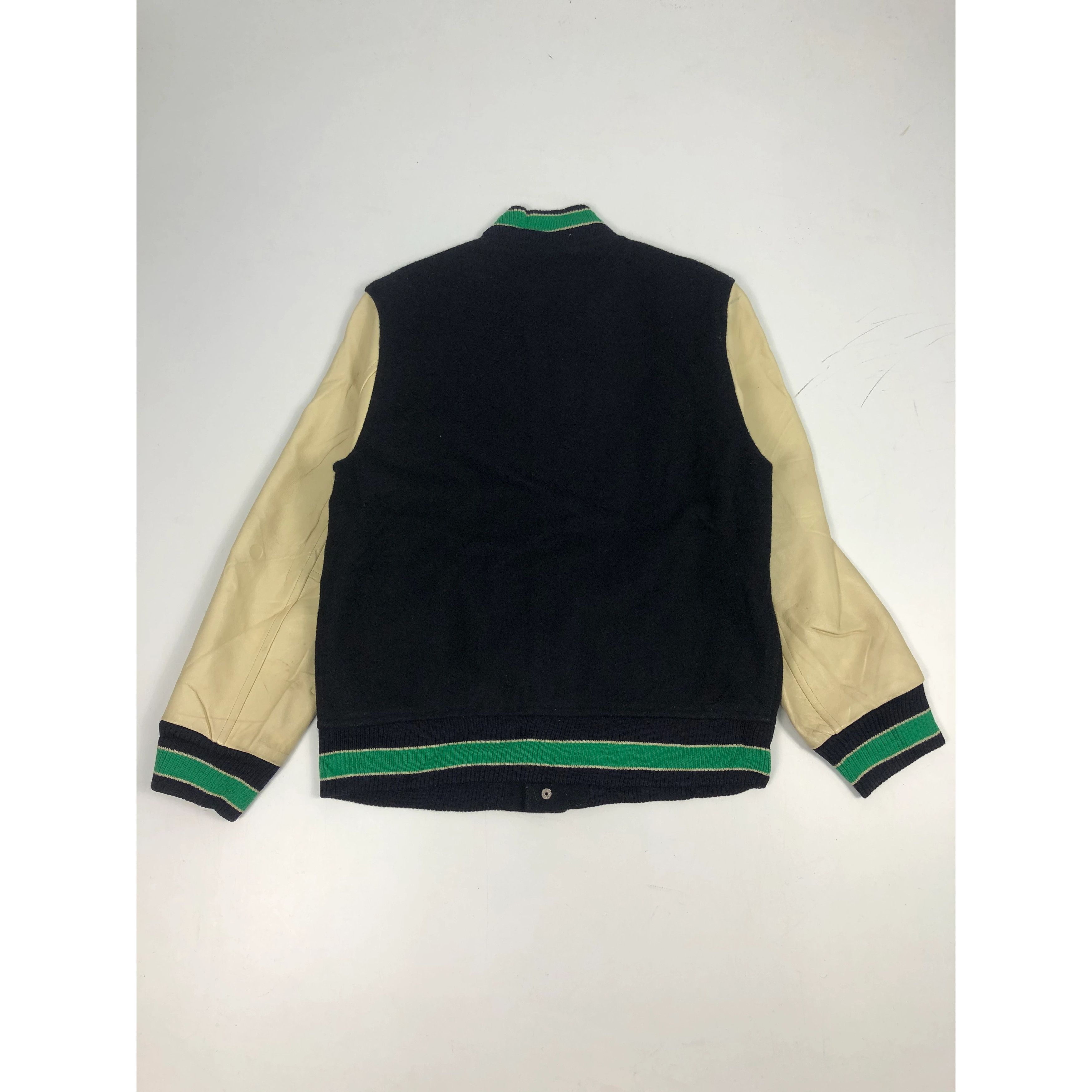 Vintage Vintage Par Ici Japanese Style Varsity Jacket Leather V0098 Size US M / EU 48-50 / 2 - 2 Thumbnail
