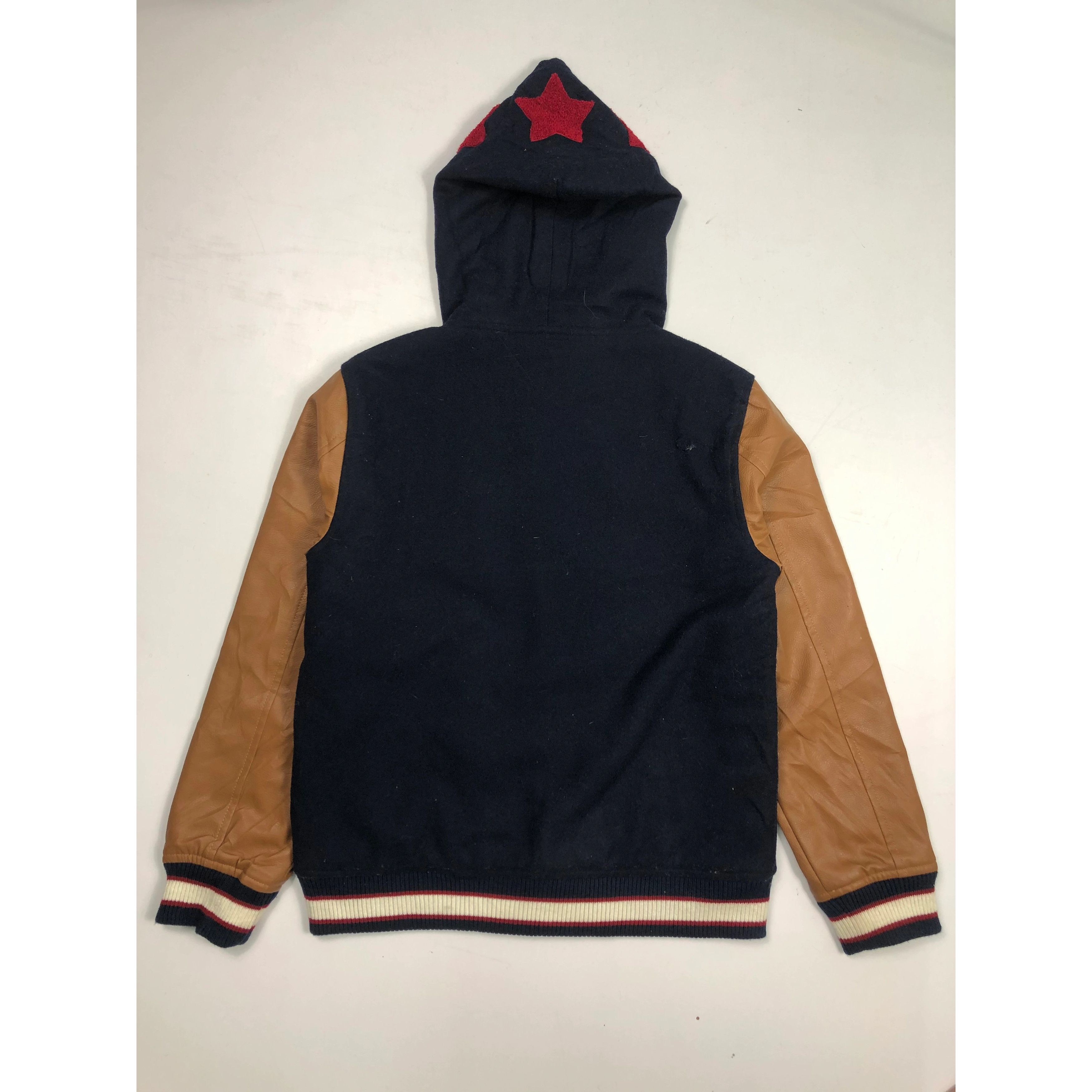 Tommy Hilfiger Vintage 90s Tommy Varsity Jacket Synthetic Leather V0029 Size US M / EU 48-50 / 2 - 4 Thumbnail