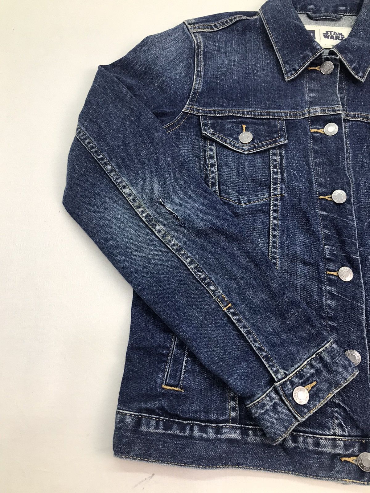Gap Gap X Starwars distressed denim jacket Size US S / EU 44-46 / 1 - 4 Thumbnail