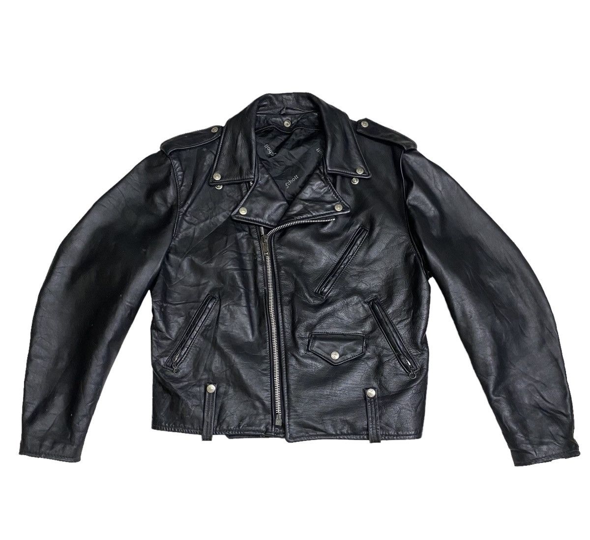 Leather × Schott Schott double collar leather jacket Size US M / EU 48-50 / 2 - 5 Thumbnail