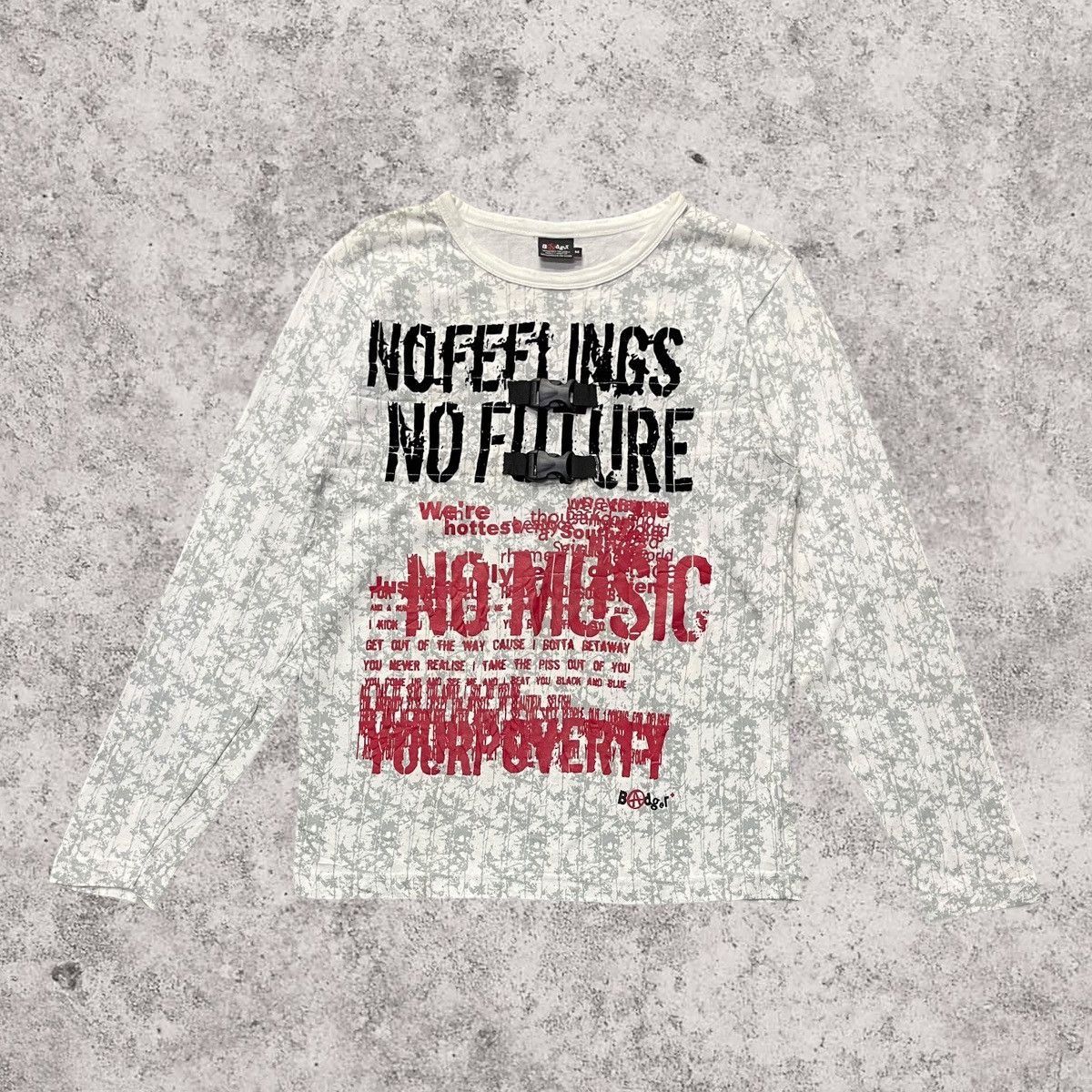 Japanese Brand × Seditionaries × Vintage Badger Japan No Feelings No Future Bondage Longsleeve Tees Size US S / EU 44-46 / 1 - 1 Thumbnail