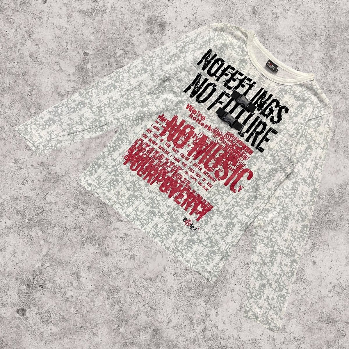 Japanese Brand × Seditionaries × Vintage Badger Japan No Feelings No Future Bondage Longsleeve Tees Size US S / EU 44-46 / 1 - 3 Thumbnail