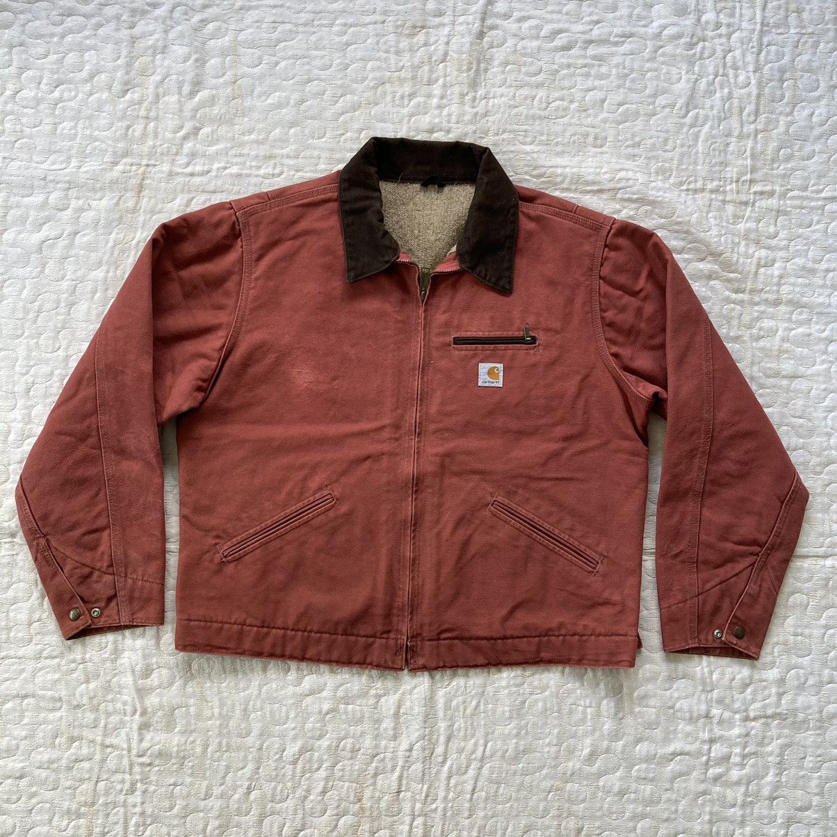 Vintage RARE COLOR 1980s CARHART DETROIT HEAVY COTTON JACKET | Grailed