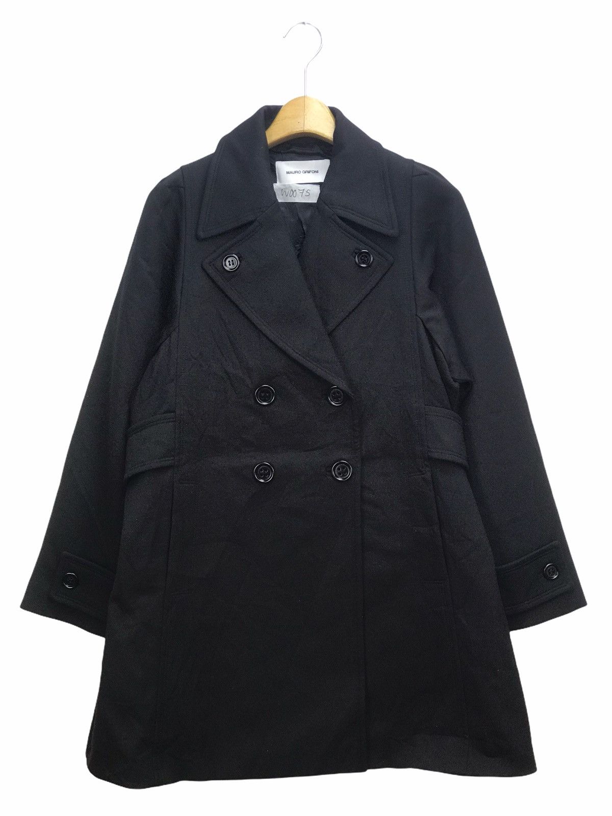 image of Avant Garde x Italian Designers Mauro Grifoni Trench Coat in Black, Men's (Size Medium)