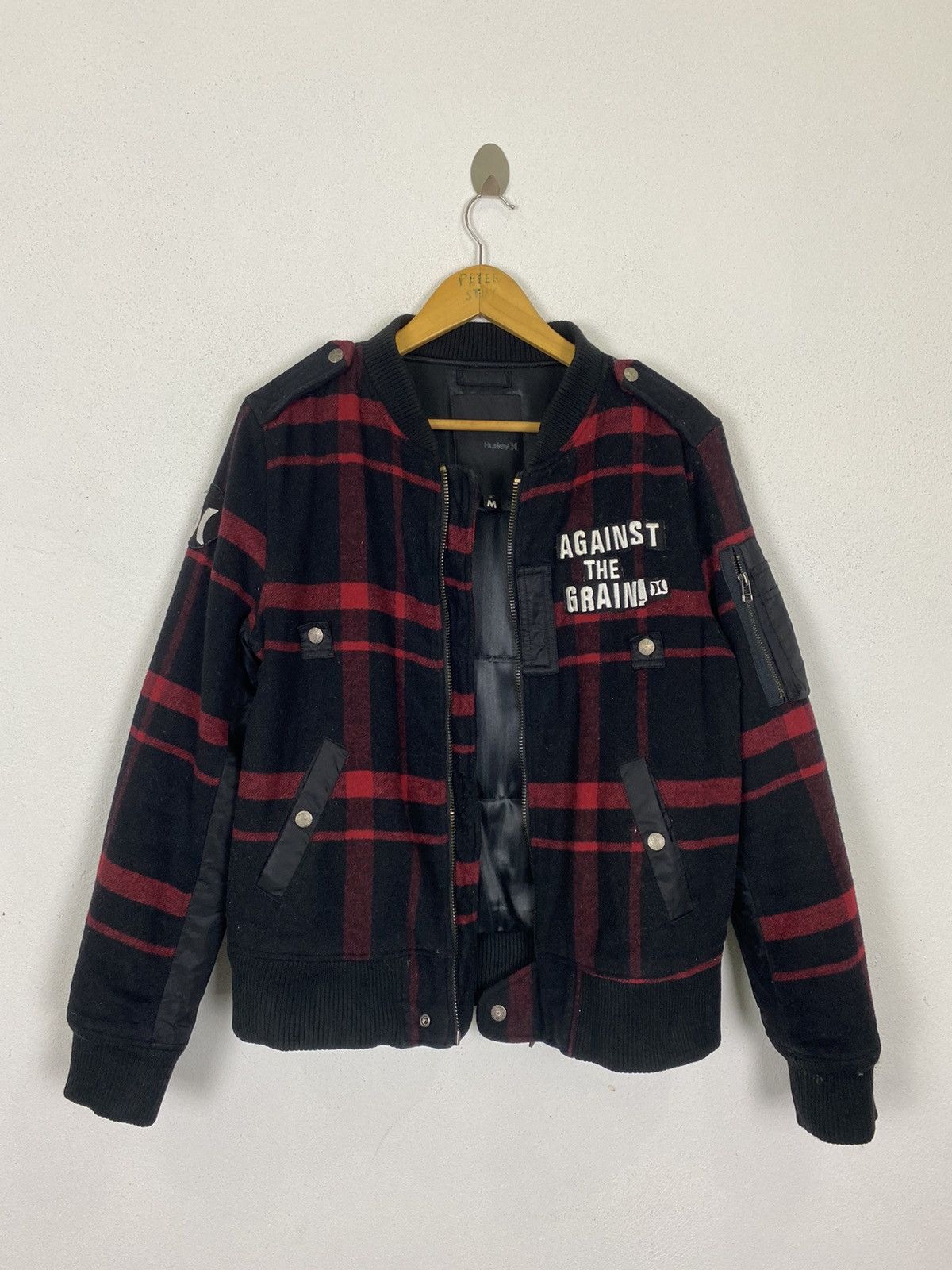 Hurley HURLEY “AGAINST THE GRAIN” BOMBER JACKET Size US M / EU 48-50 / 2 - 3 Thumbnail