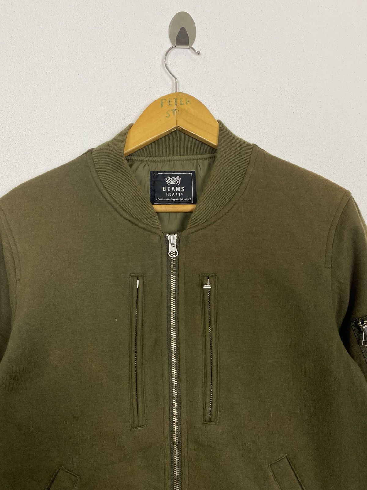 Beams Plus × Japanese Brand BEAMS HEART BOMBER JACKET WOOL FABRIC Size US S / EU 44-46 / 1 - 5 Thumbnail