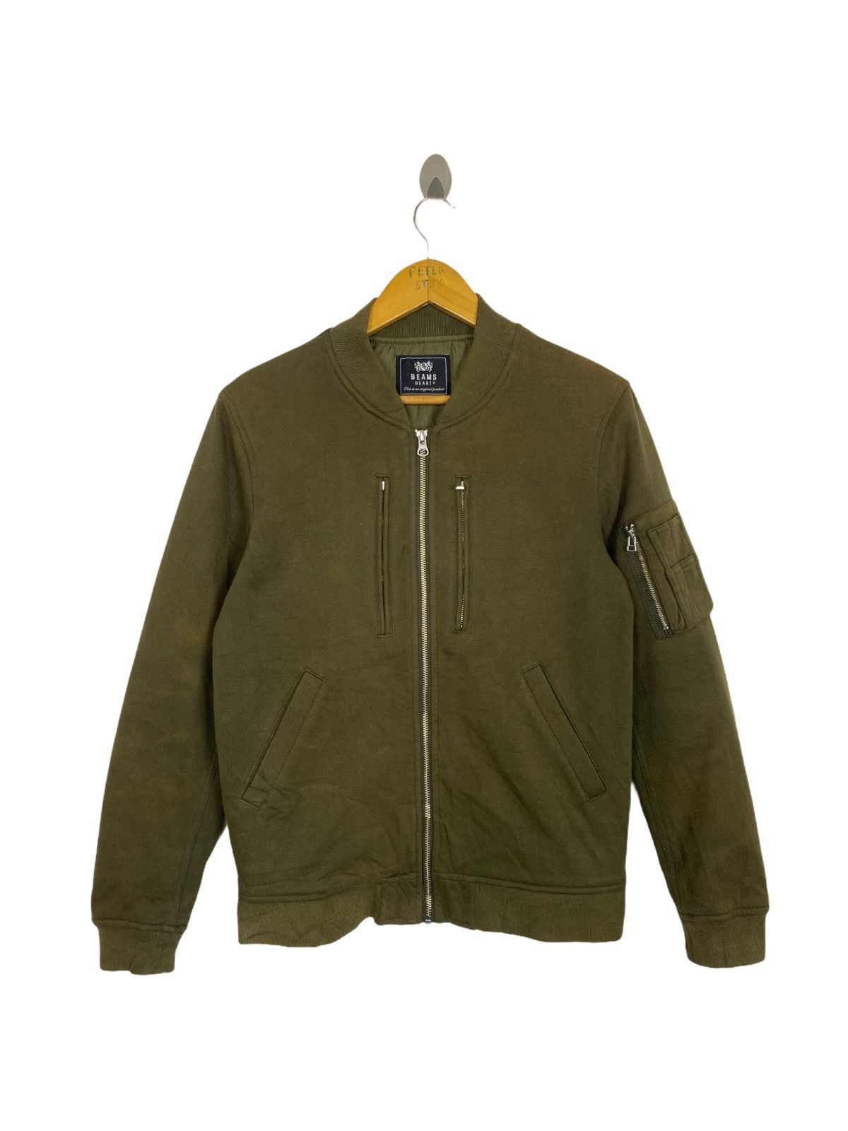 Beams Plus × Japanese Brand BEAMS HEART BOMBER JACKET WOOL FABRIC Size US S / EU 44-46 / 1 - 1 Thumbnail