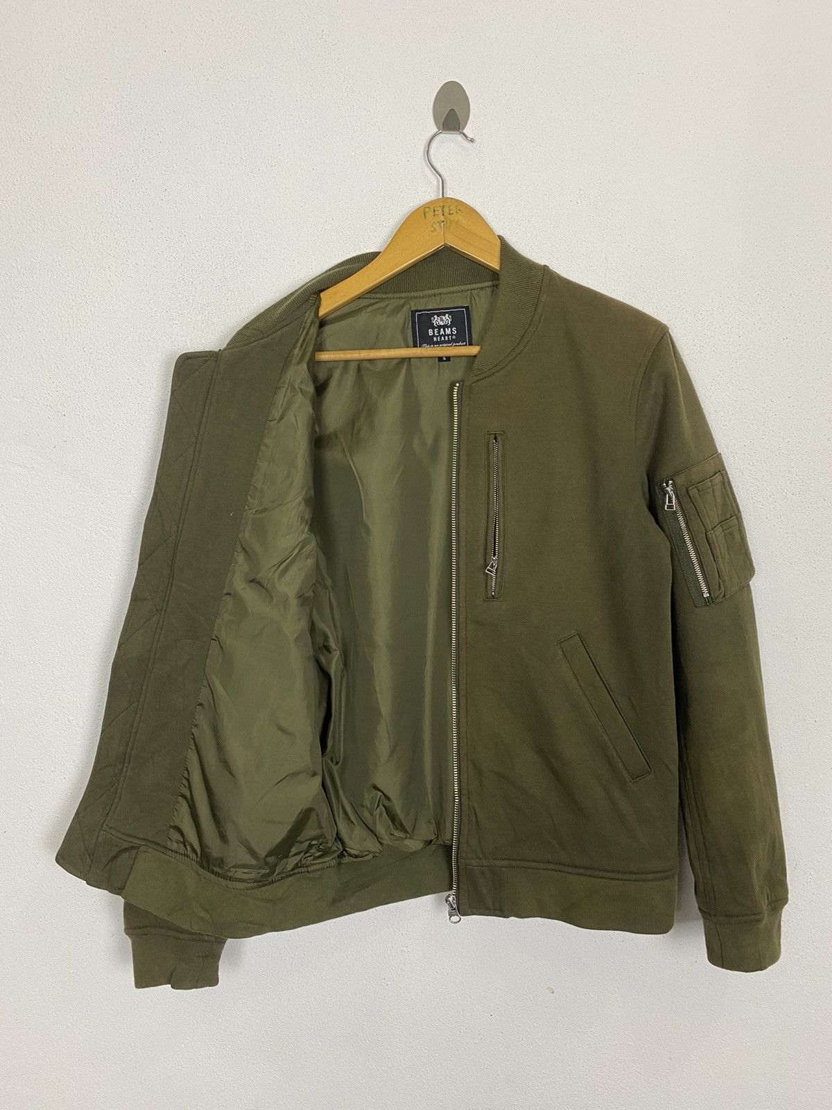 Beams Plus × Japanese Brand BEAMS HEART BOMBER JACKET WOOL FABRIC Size US S / EU 44-46 / 1 - 3 Thumbnail
