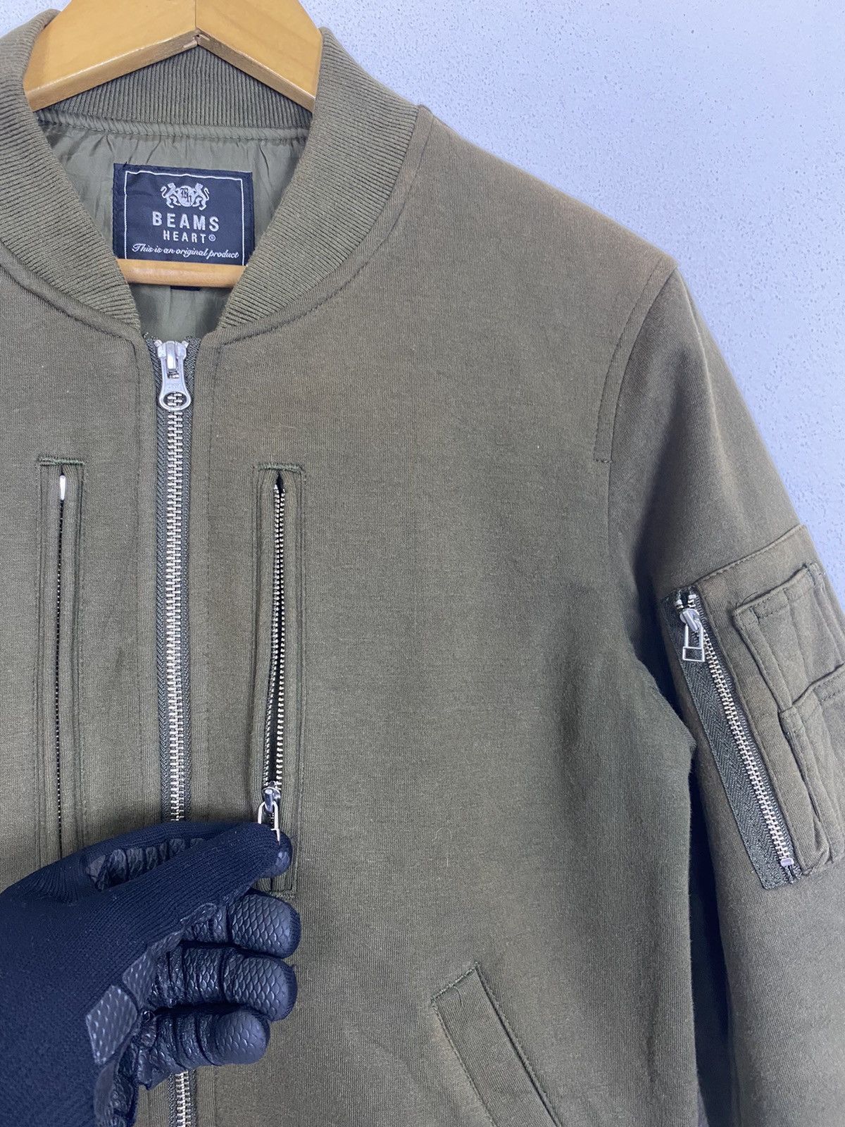 Beams Plus × Japanese Brand BEAMS HEART BOMBER JACKET WOOL FABRIC Size US S / EU 44-46 / 1 - 9 Thumbnail
