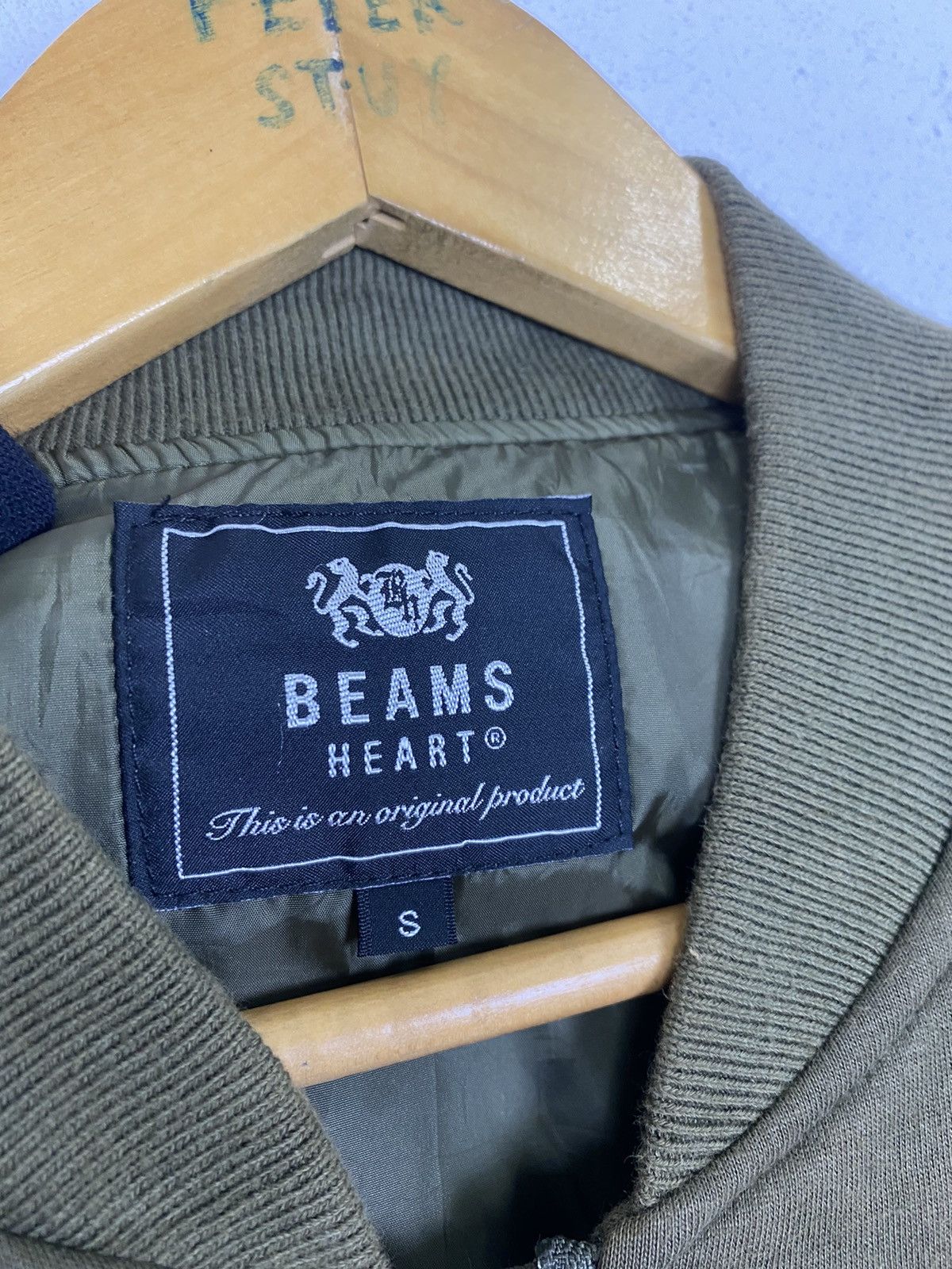 Beams Plus × Japanese Brand BEAMS HEART BOMBER JACKET WOOL FABRIC Size US S / EU 44-46 / 1 - 10 Thumbnail