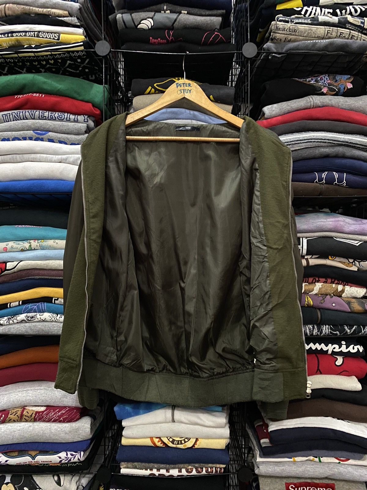 Japanese Brand TEES BOMBER STYLE JACKET NICE DESIGN Size US L / EU 52-54 / 3 - 5 Thumbnail