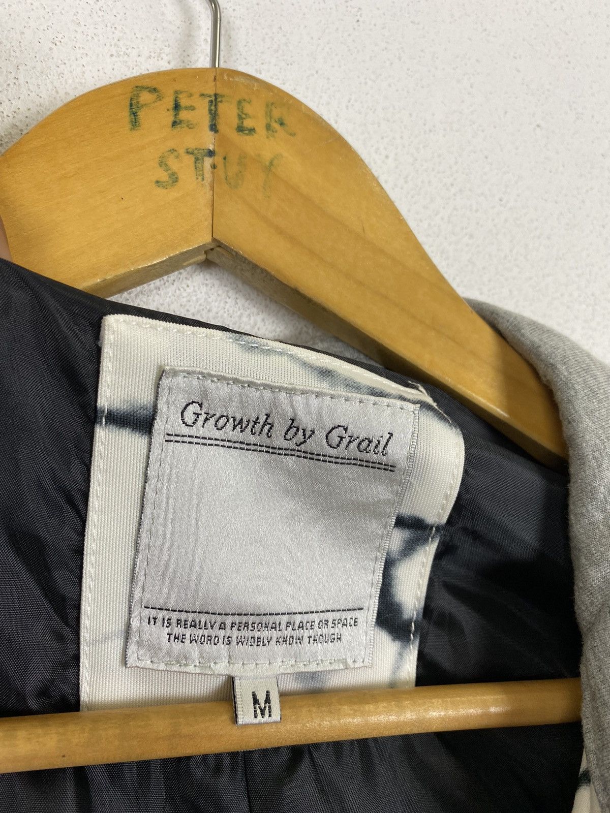 Japanese Brand GROWTH BY GRAIL MARBLE BOMBER JACKET Size US M / EU 48-50 / 2 - 14 Thumbnail