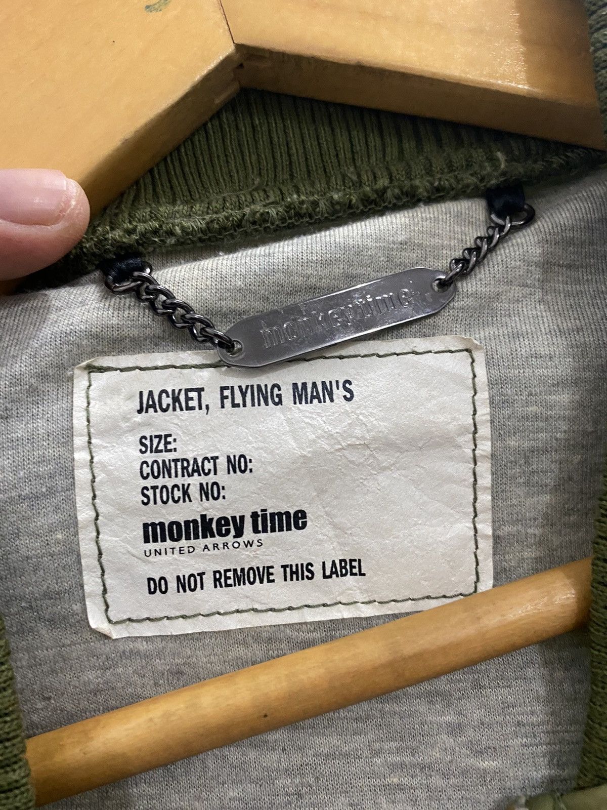 monkey time Monkey Time Flying Man’s Bomber Jacket-GK15 Size US M / EU 48-50 / 2 - 11 Thumbnail