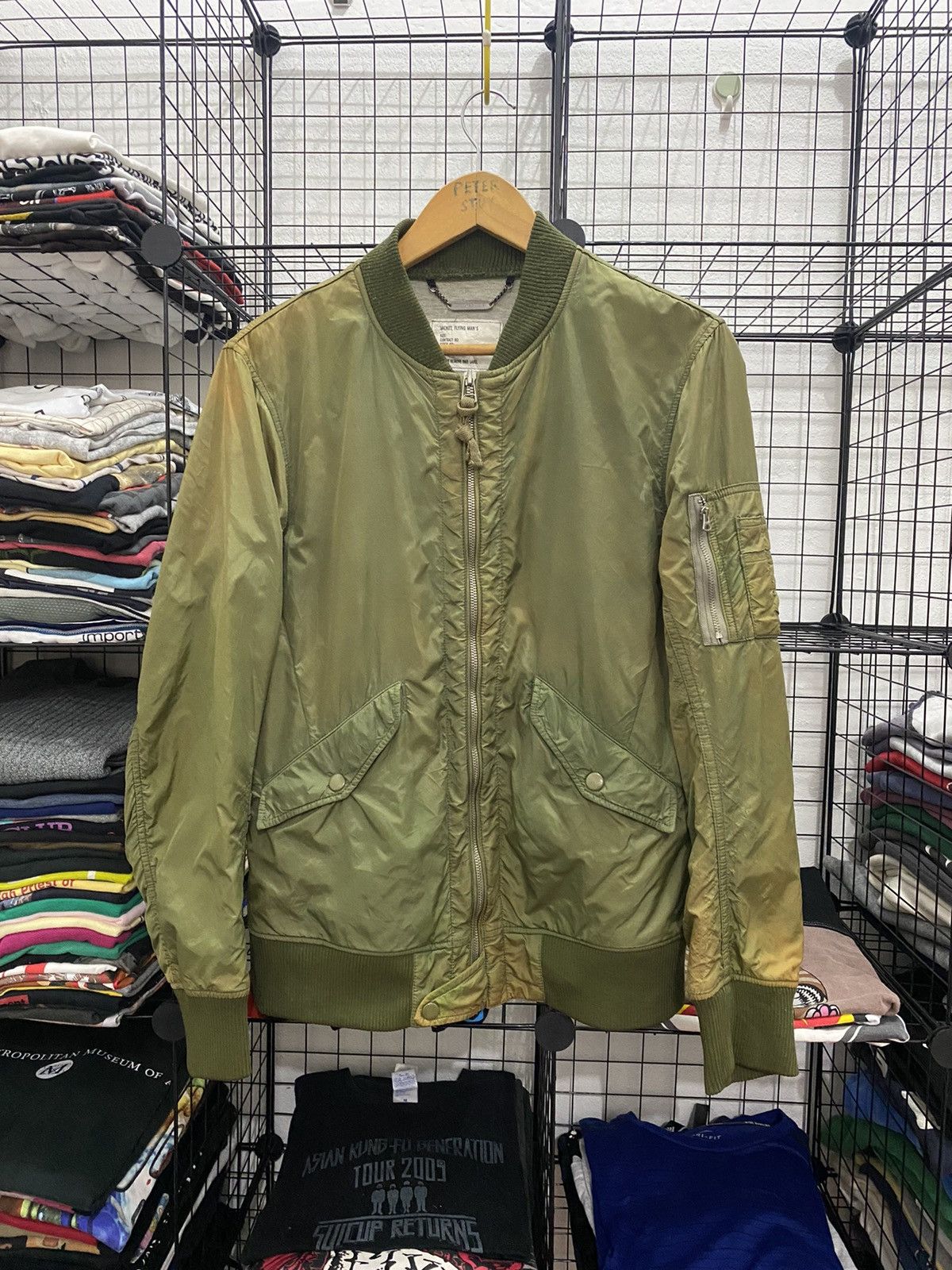 monkey time Monkey Time Flying Man’s Bomber Jacket-GK15 Size US M / EU 48-50 / 2 - 1 Thumbnail