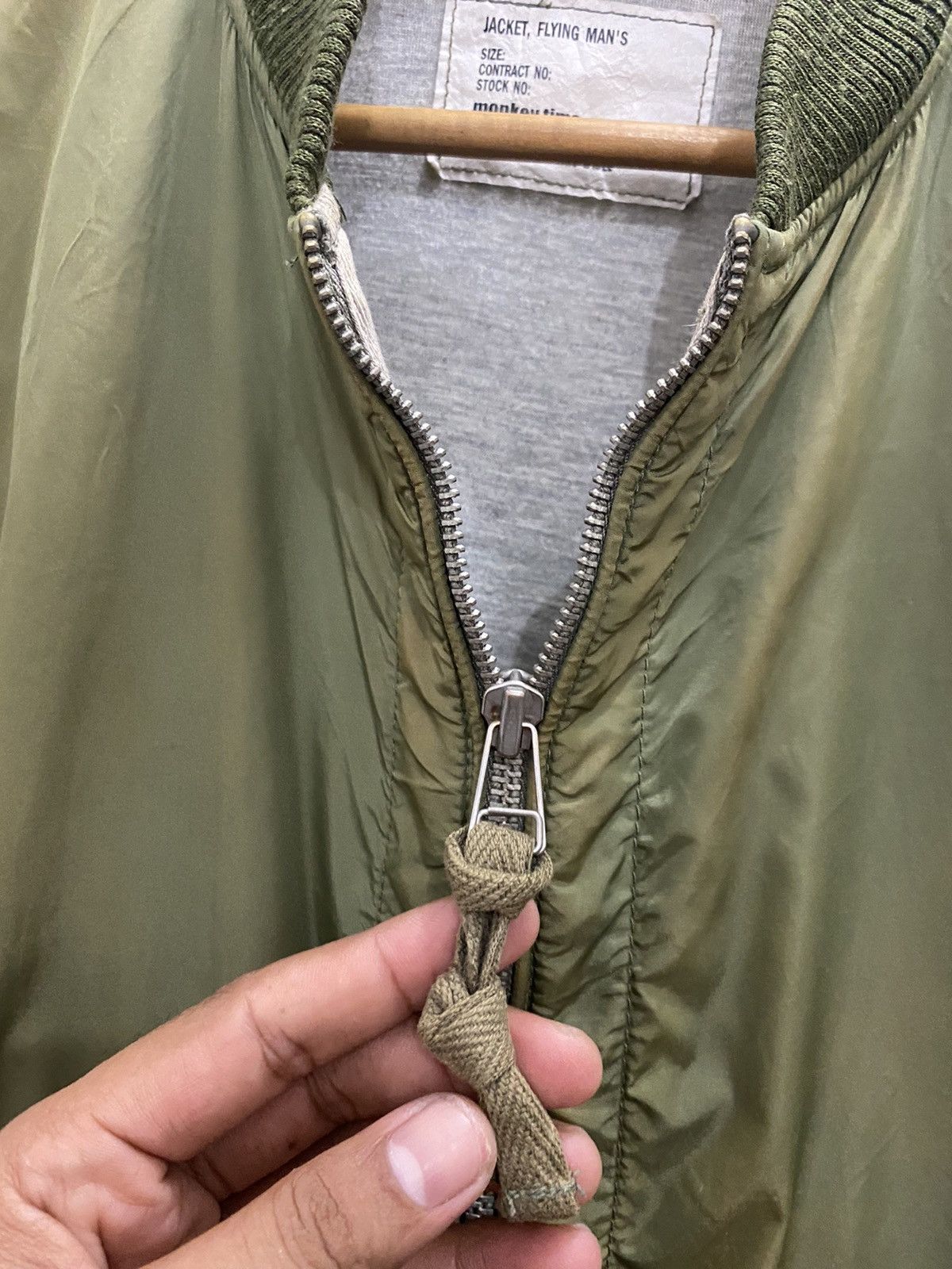 monkey time Monkey Time Flying Man’s Bomber Jacket-GK15 Size US M / EU 48-50 / 2 - 8 Thumbnail