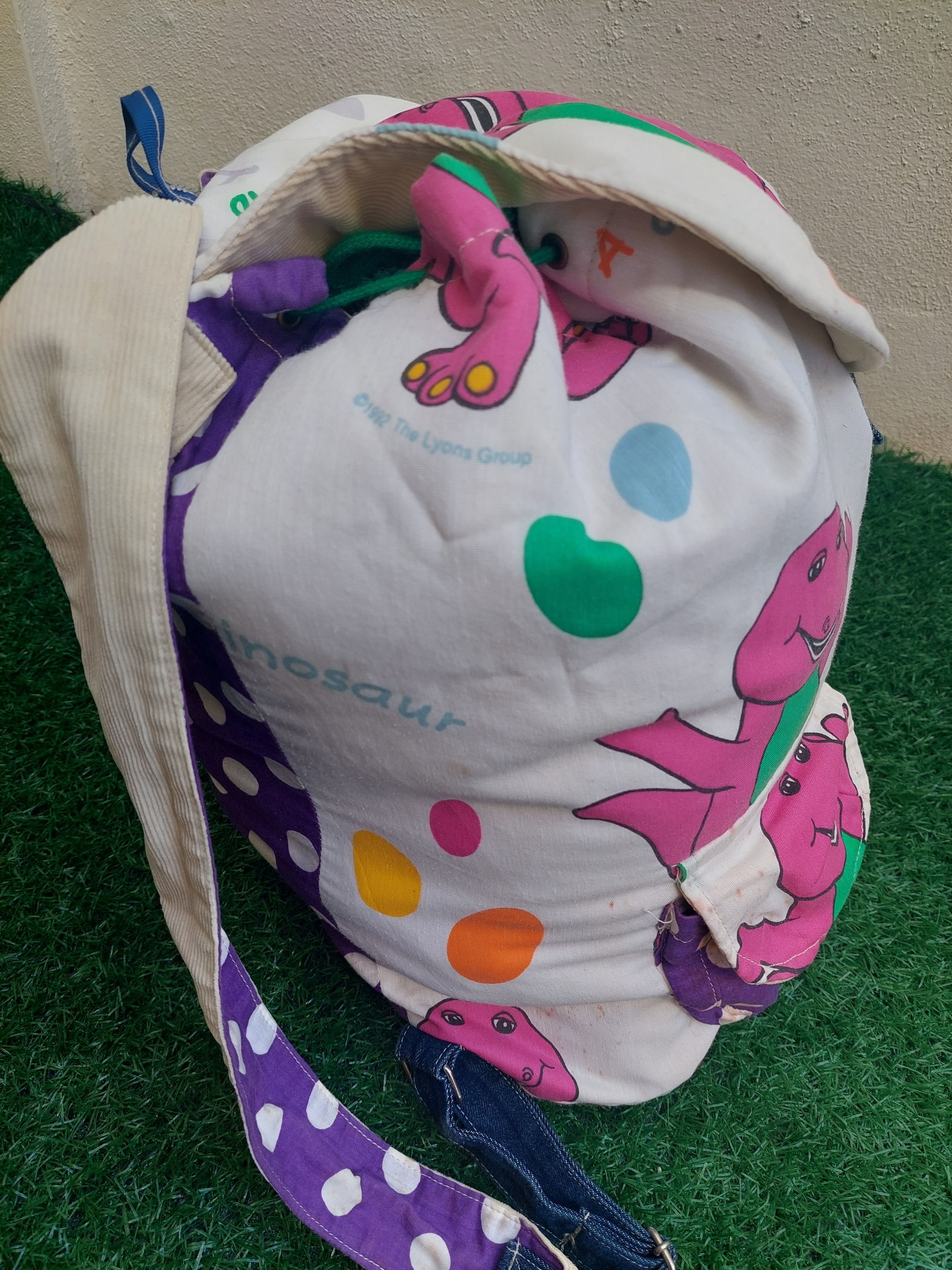Vintage VINTAGE BARNEY IS A DINOSAUR 1992" BACKPACK Size ONE SIZE - 6 Thumbnail