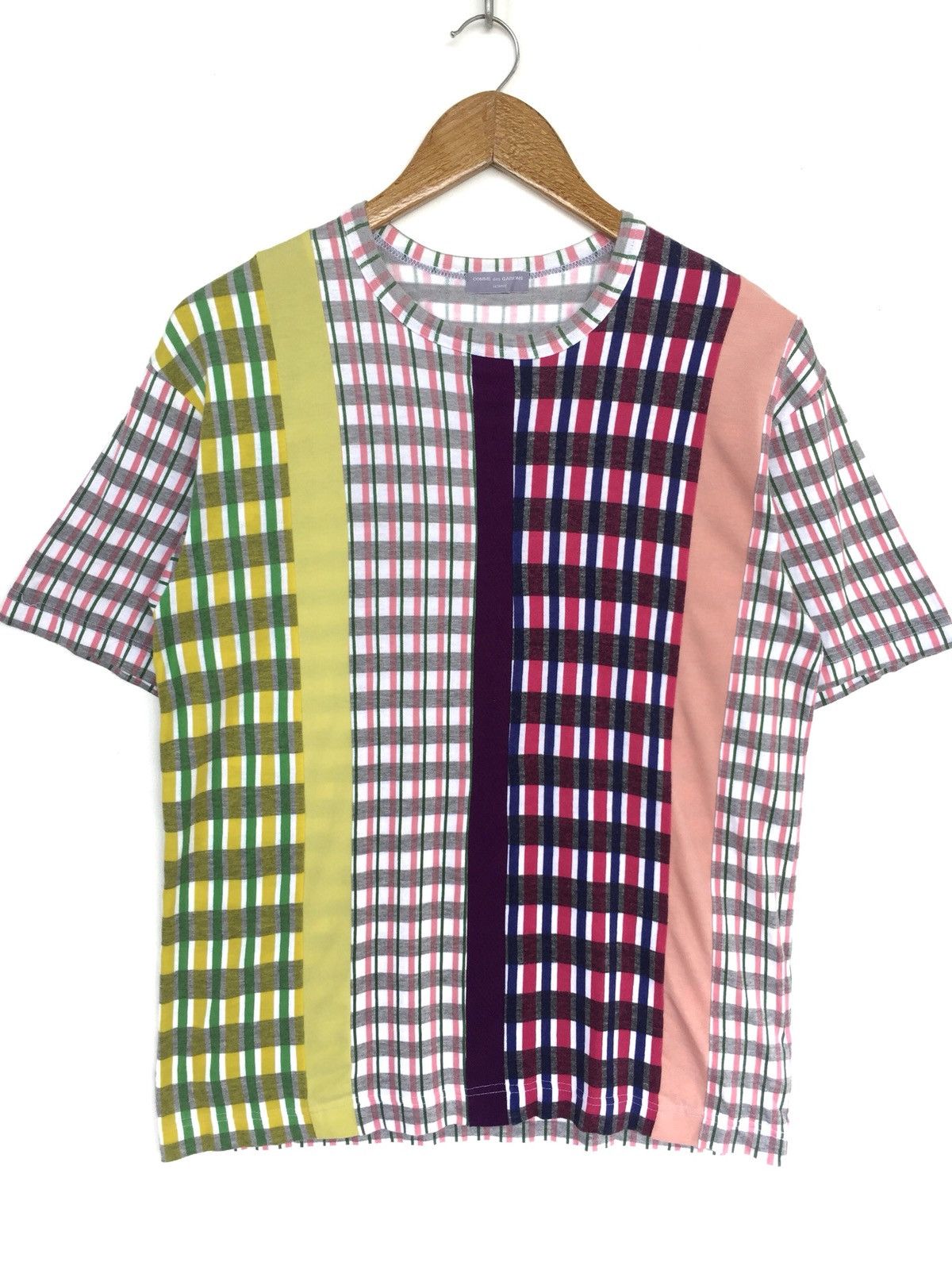 Comme des Garcons Homme ARCHIVE🔥SS01 CDG Homme Rebuild Patchwork Multicolor Shirt Size US M / EU 48-50 / 2 - 2 Thumbnail