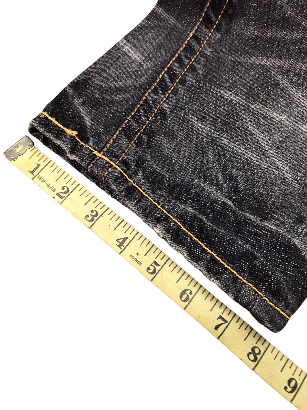 Japanese Brand 🔥🇯🇵 AUTHENTIC BMB BLUE MOON BLUE JEANS EMBROIDERY DESIGN Size US 27 - 19 Thumbnail