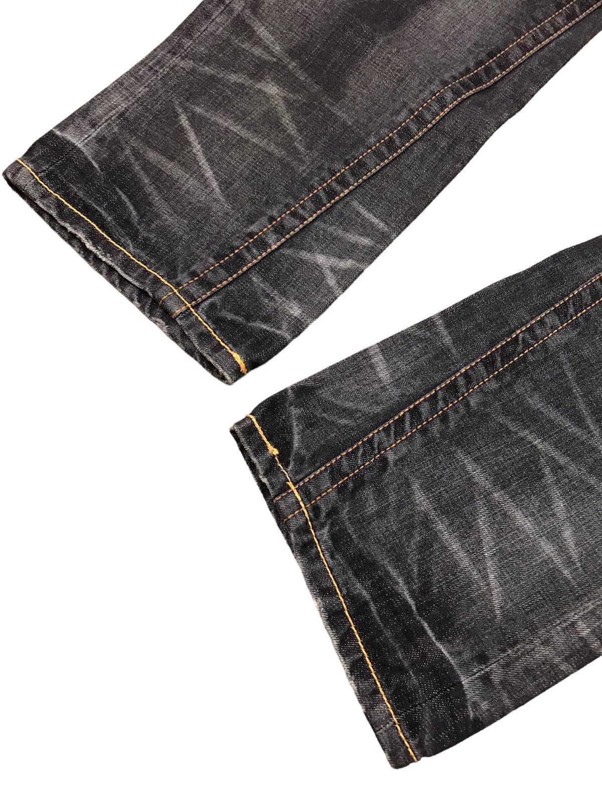 Japanese Brand 🔥🇯🇵 AUTHENTIC BMB BLUE MOON BLUE JEANS EMBROIDERY DESIGN Size US 27 - 15 Thumbnail