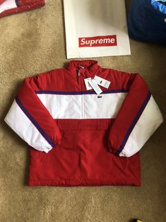 Jacket Lacoste x Supreme Red size XL International in Polyester