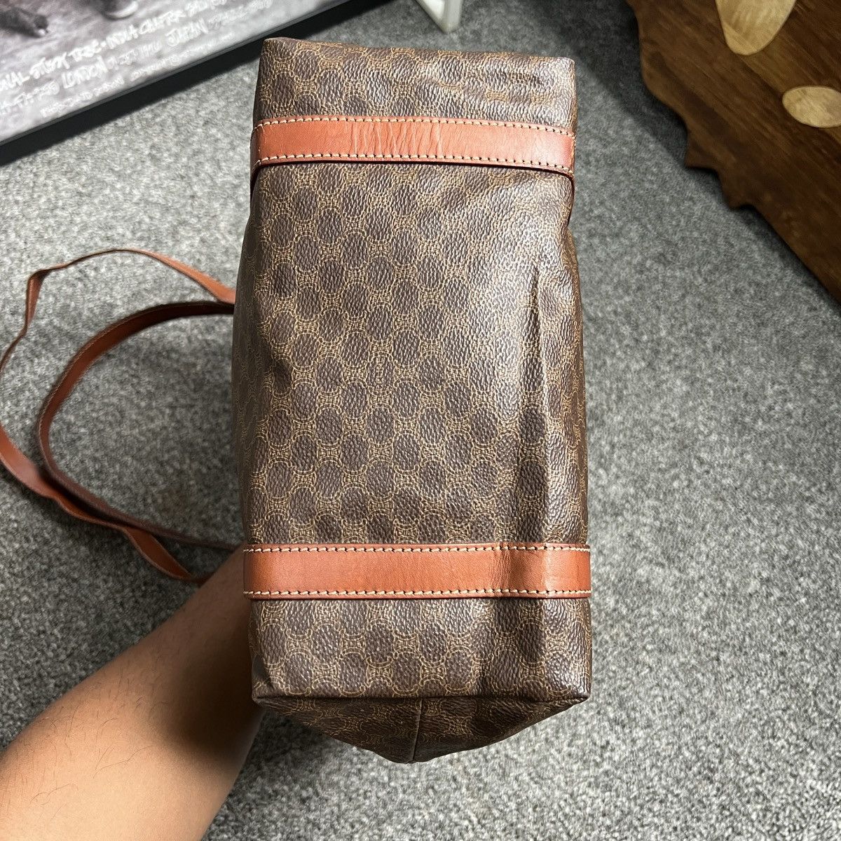 Celine × Hedi Slimane Authentic Celine Triomphe Monogram Shoulder Bag Size ONE SIZE - 5 Thumbnail