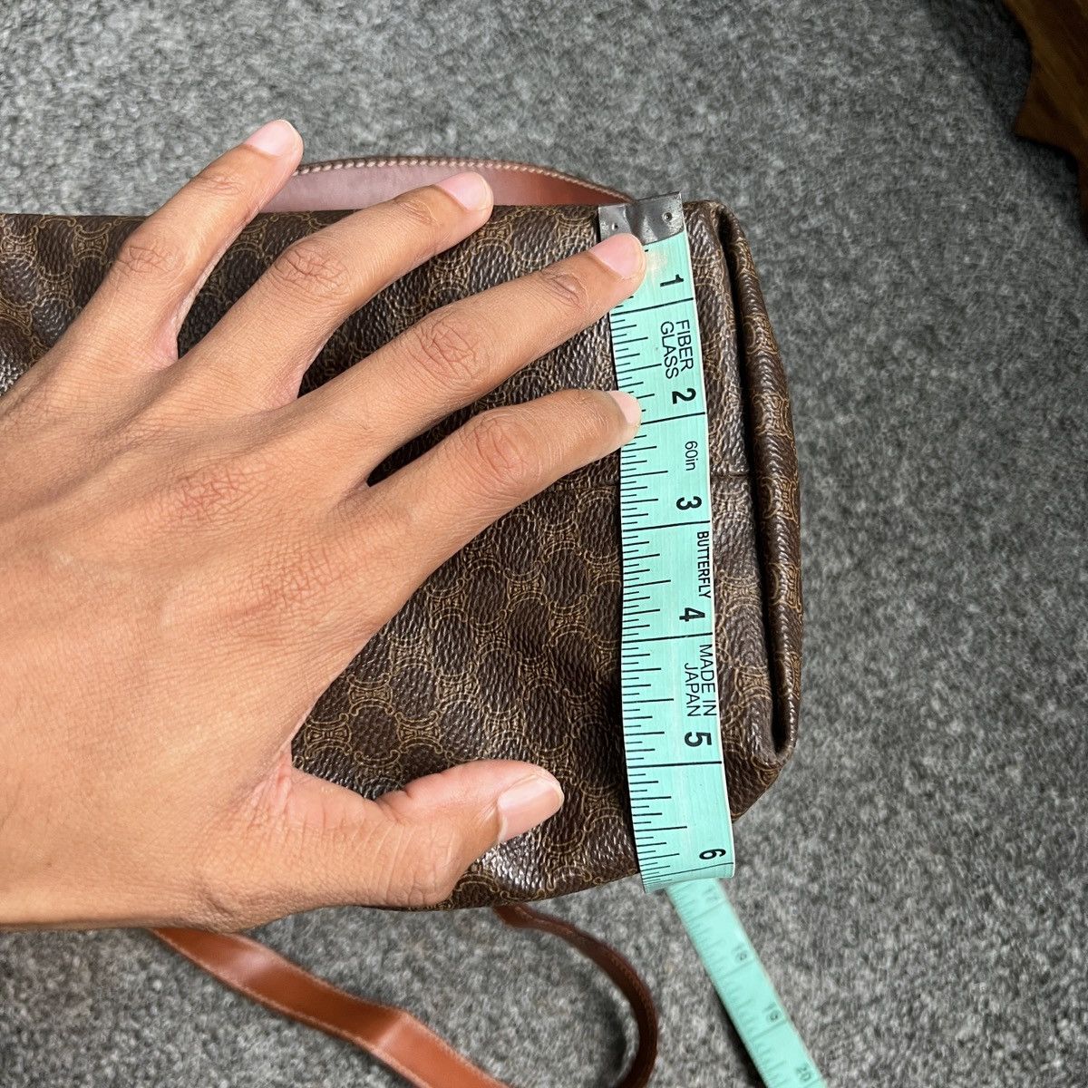 Celine × Hedi Slimane Authentic Celine Triomphe Monogram Shoulder Bag Size ONE SIZE - 22 Thumbnail