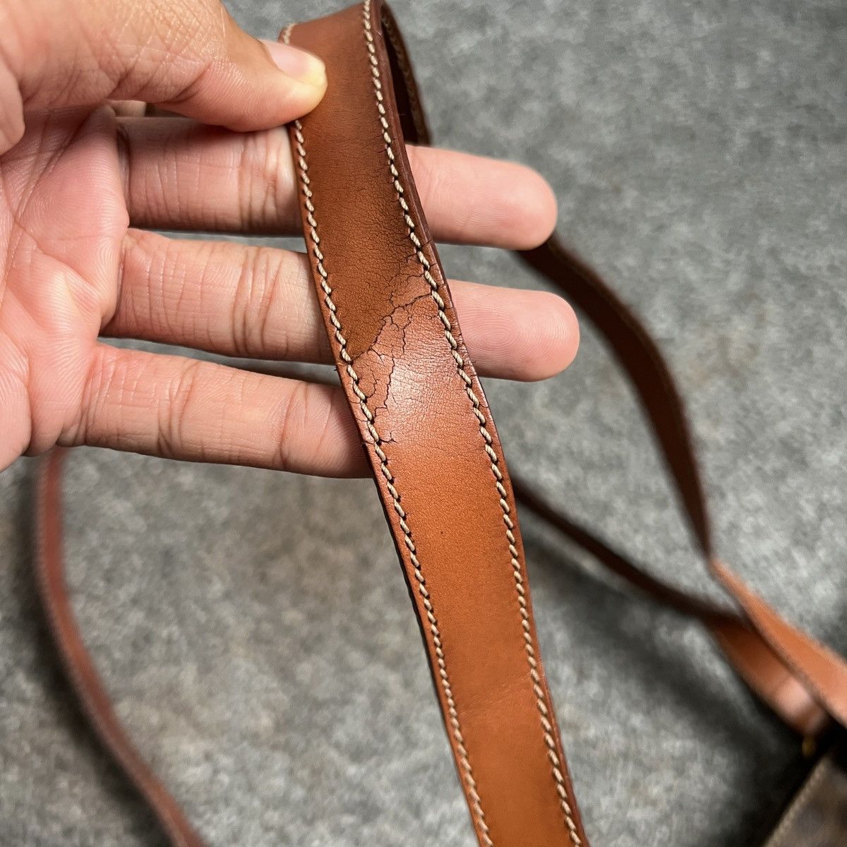 Celine × Hedi Slimane Authentic Celine Triomphe Monogram Shoulder Bag Size ONE SIZE - 18 Thumbnail