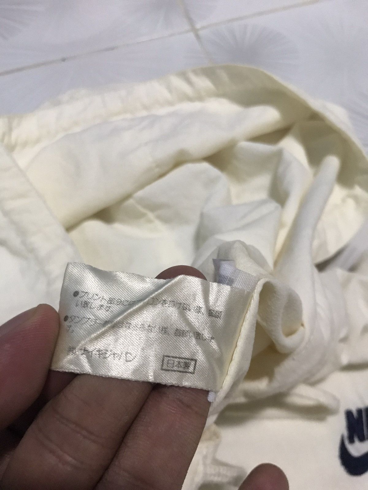 Nike × Vintage Vintage Nike Swoosh Grey Tag Spell Out Bomber Style Size US L / EU 52-54 / 3 - 6 Thumbnail