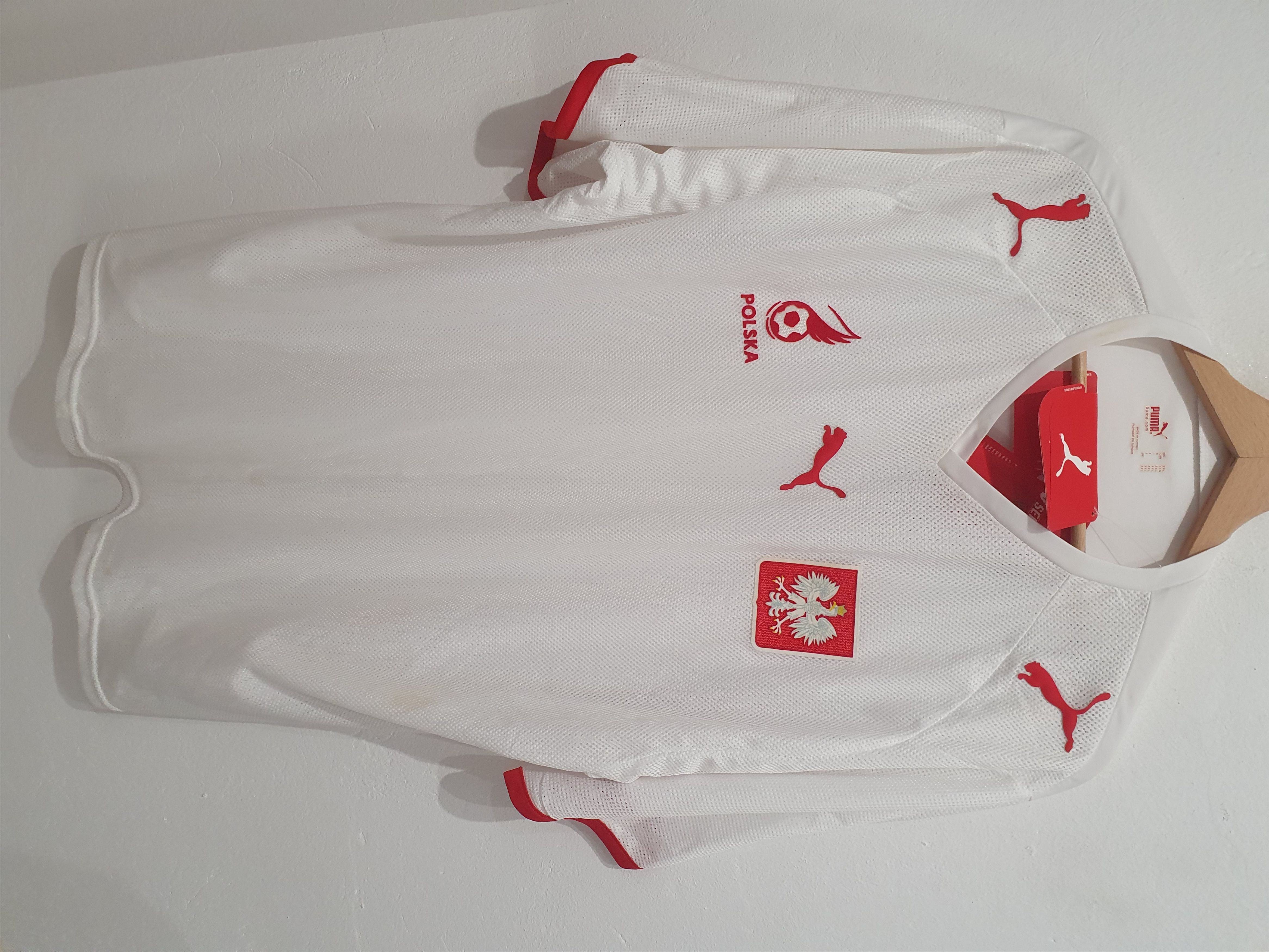 image of Jersey x Puma Polska Poland 2007 2008 Size 2Xl New Football Shirt in White, Men's