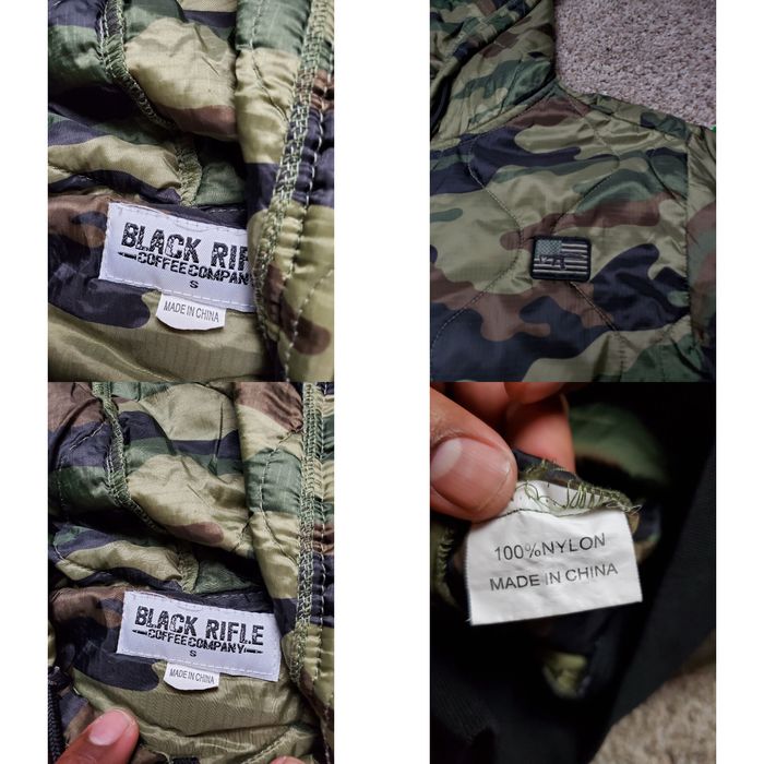 Vintage Black Rifle Coffee Company Jacket Small Mens Camo Woobie Poncho