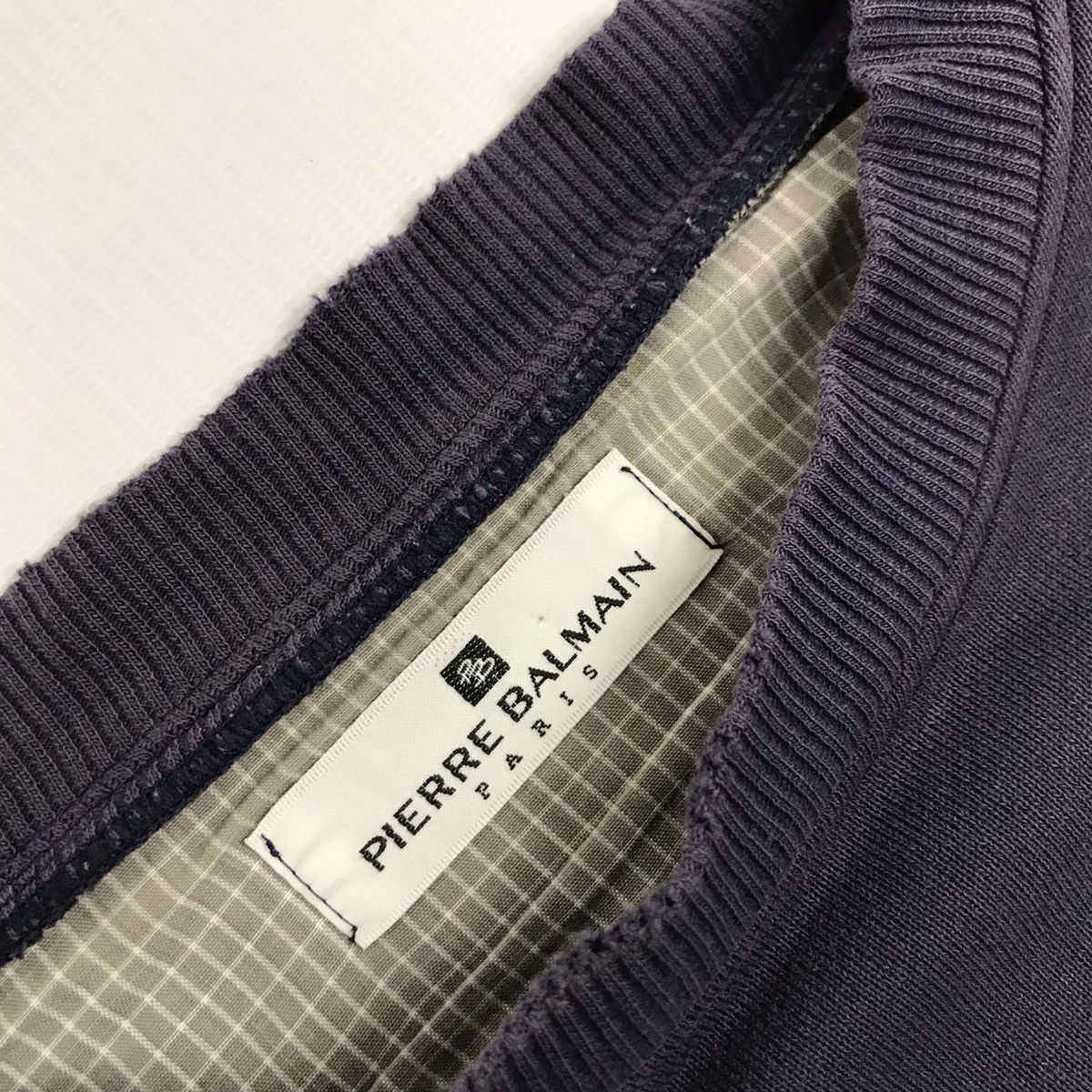 Pierre Balmain × Vintage Vintage Distressed Pierre Balmain Big Embroidery Sweatshirt Size US M / EU 48-50 / 2 - 5 Thumbnail
