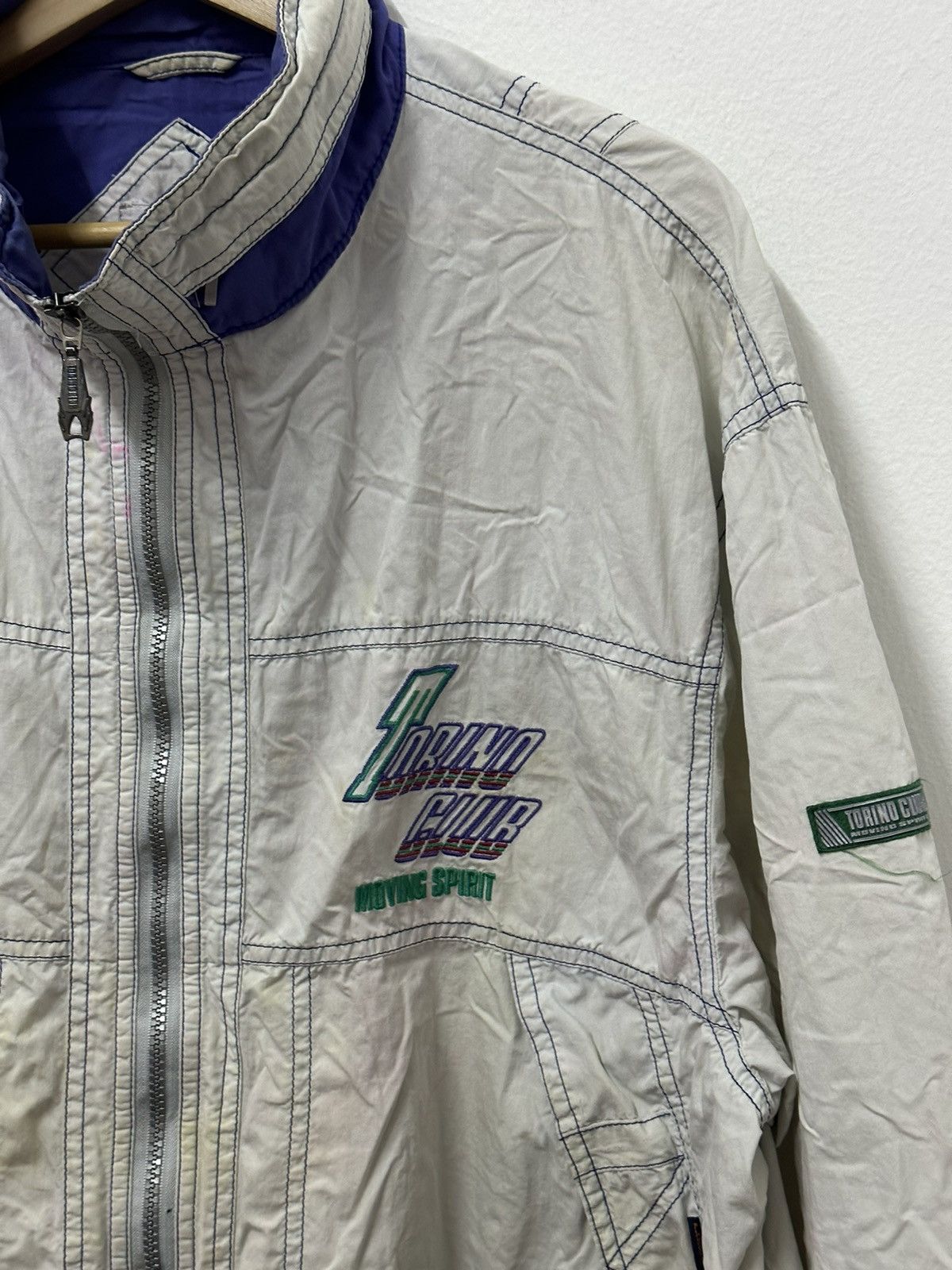 Japanese Brand × Vintage Vintage Torino Club Moving Spirit Sky Jacket Size US L / EU 52-54 / 3 - 2 Thumbnail