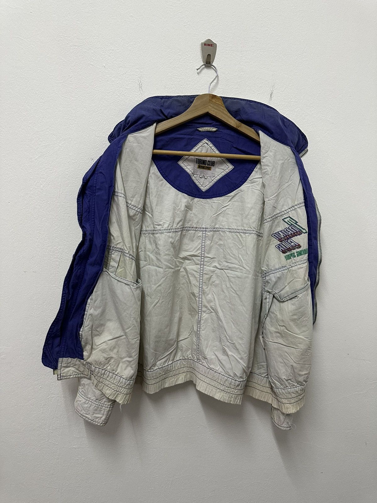 Japanese Brand × Vintage Vintage Torino Club Moving Spirit Sky Jacket Size US L / EU 52-54 / 3 - 11 Thumbnail