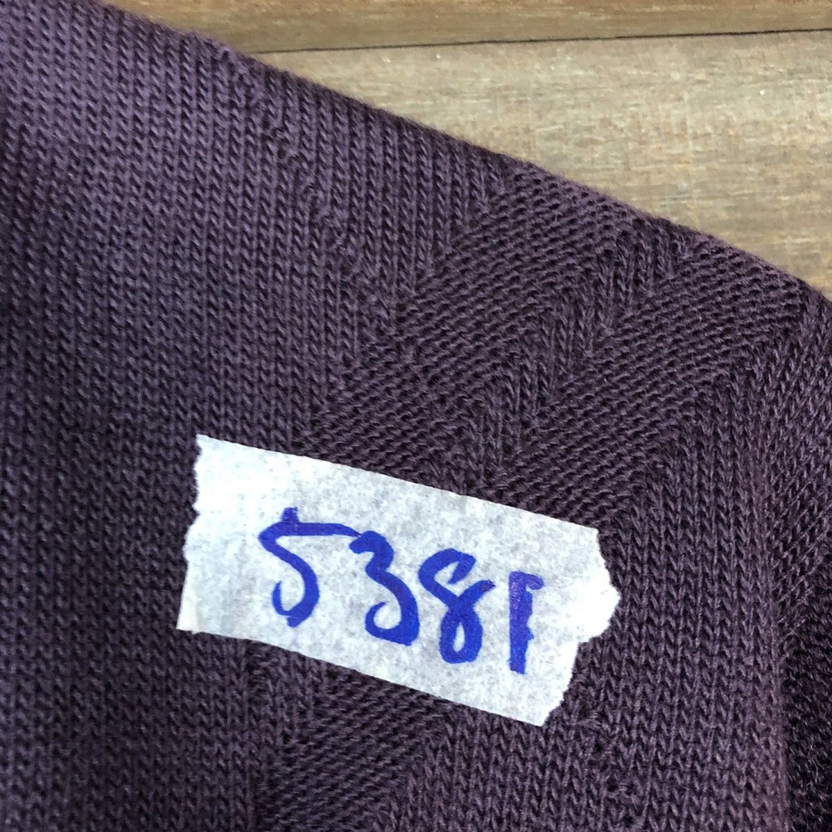 Aran Isles Knitwear × Vintage Mr.Brain Purple japan vintage knitwear Cardigan #5381 Size US M / EU 48-50 / 2 - 10 Thumbnail
