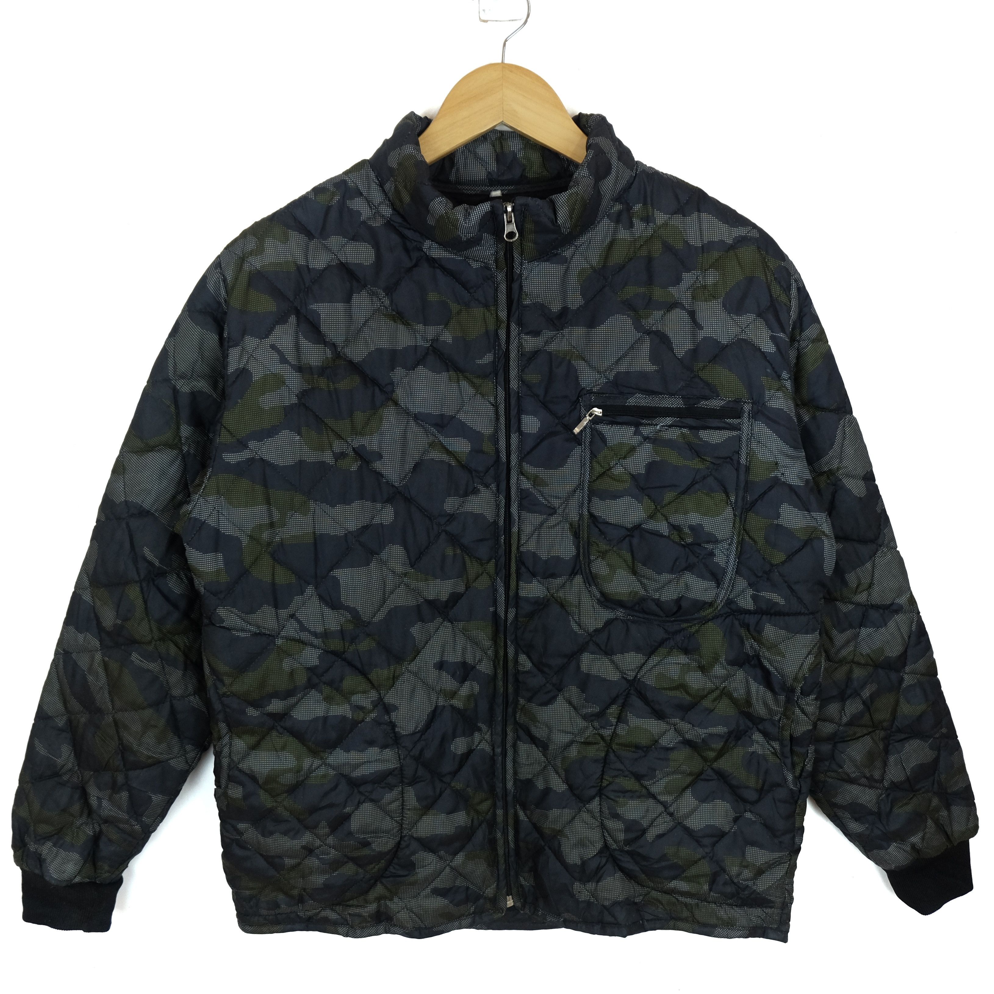 Japanese Brand MILITARY Army Camouflage Puffer Jacket Size US L / EU 52-54 / 3 - 2 Thumbnail